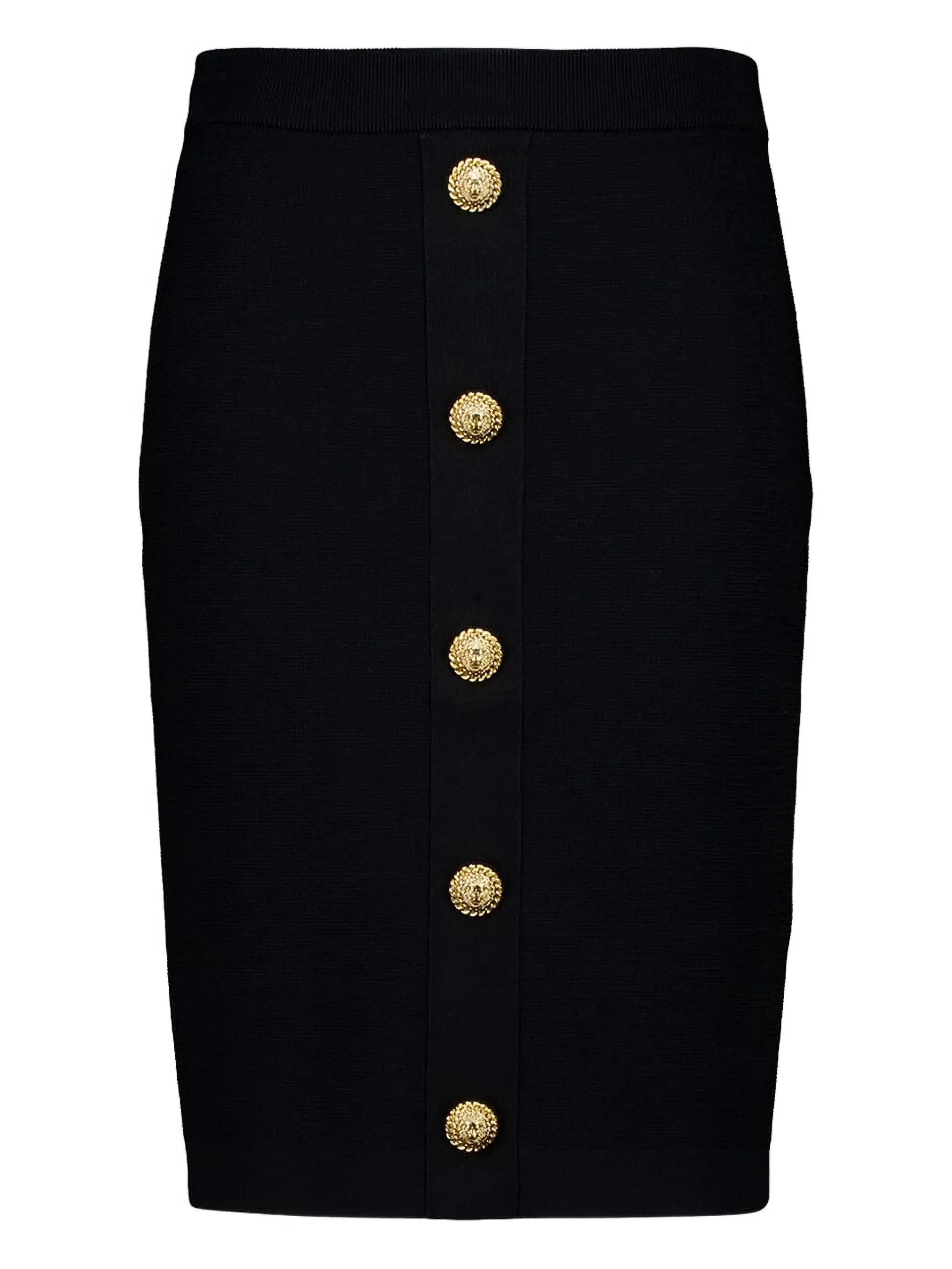Balmain Women's Decorative Button Mini Skirt - Size 38
