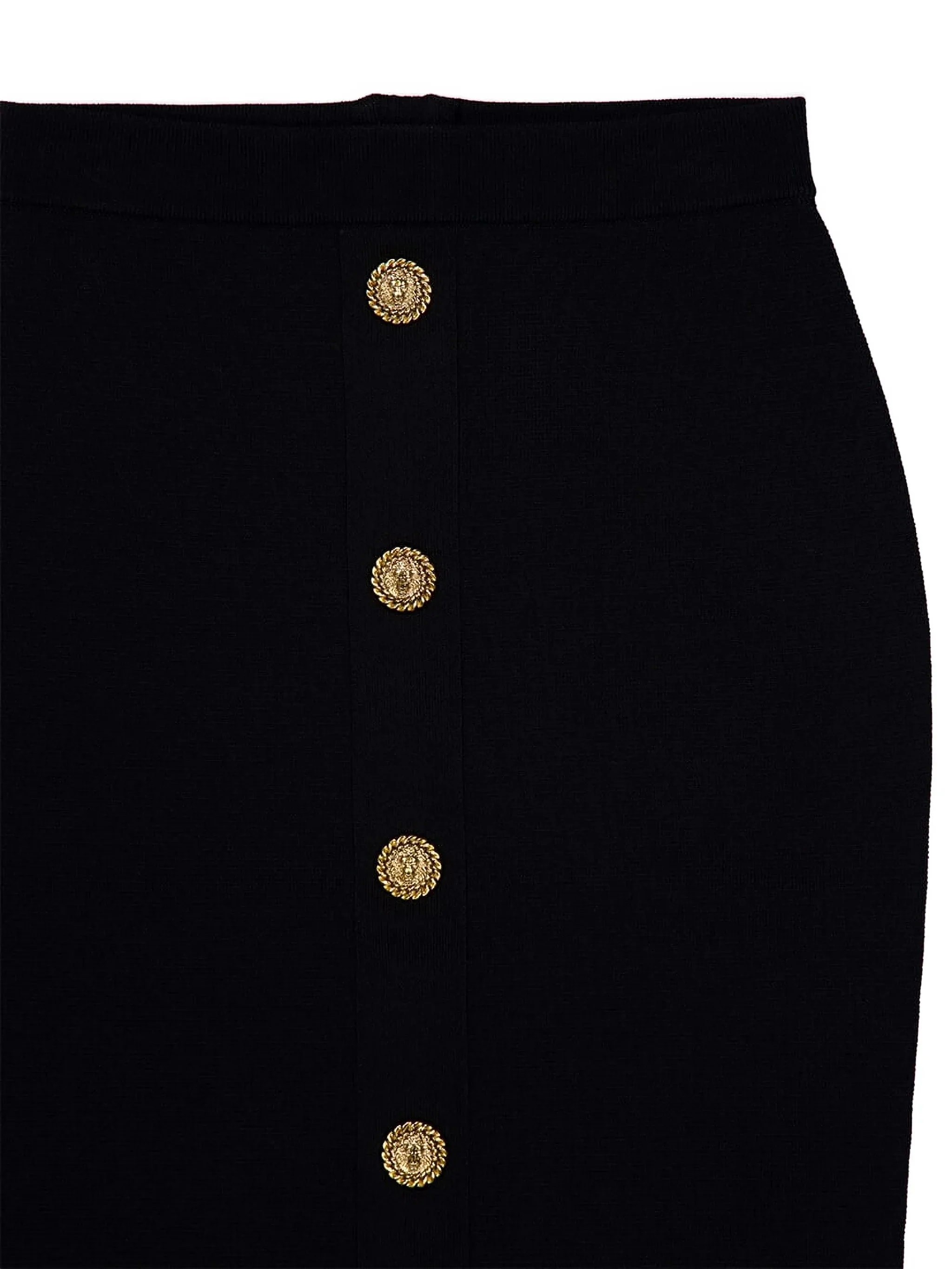 Balmain Women's Decorative Button Mini Skirt - Size 38 - Image 3