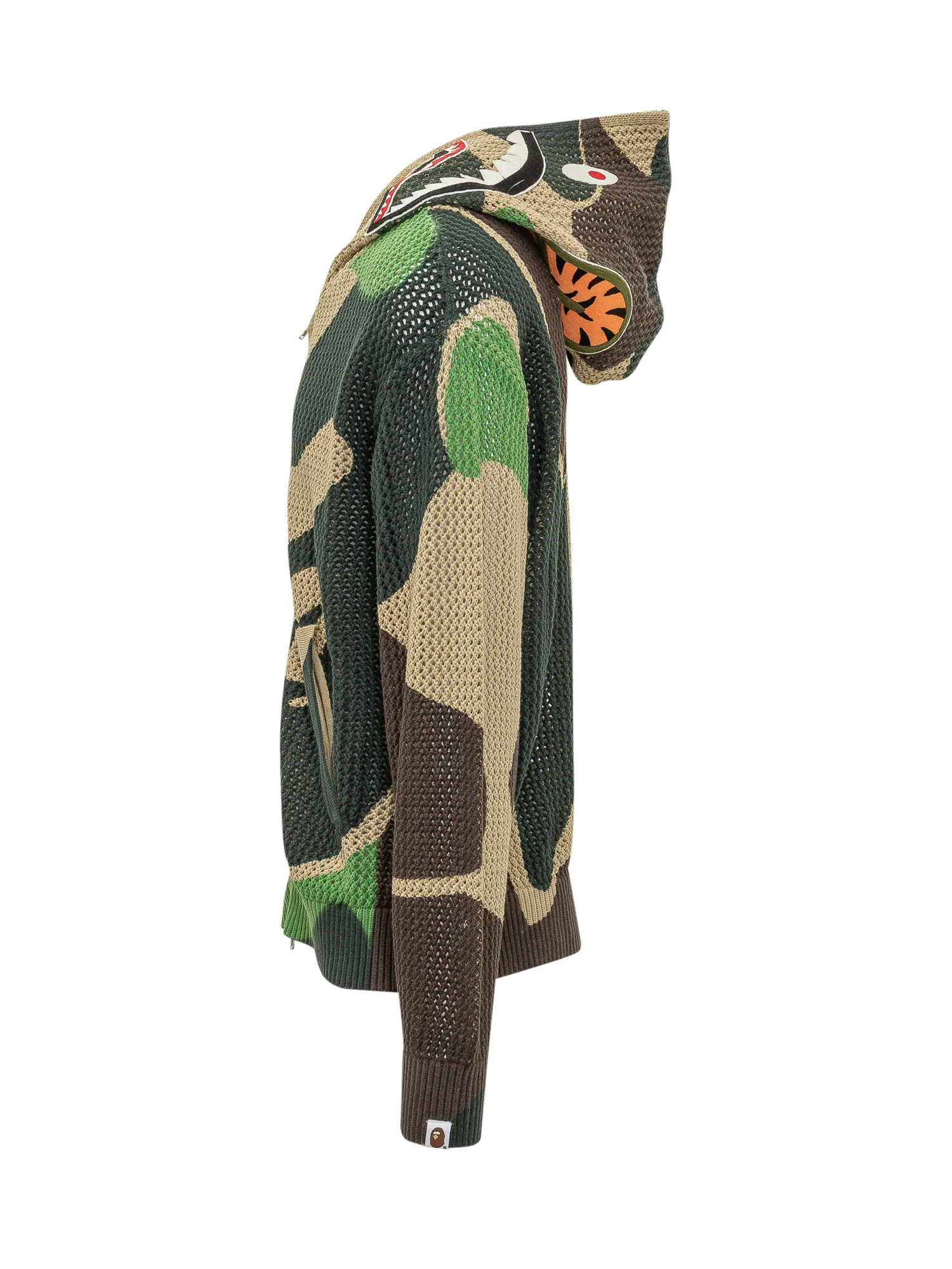 Bape Camo Zip-Up Hoodie with ABC Pattern - Image 3