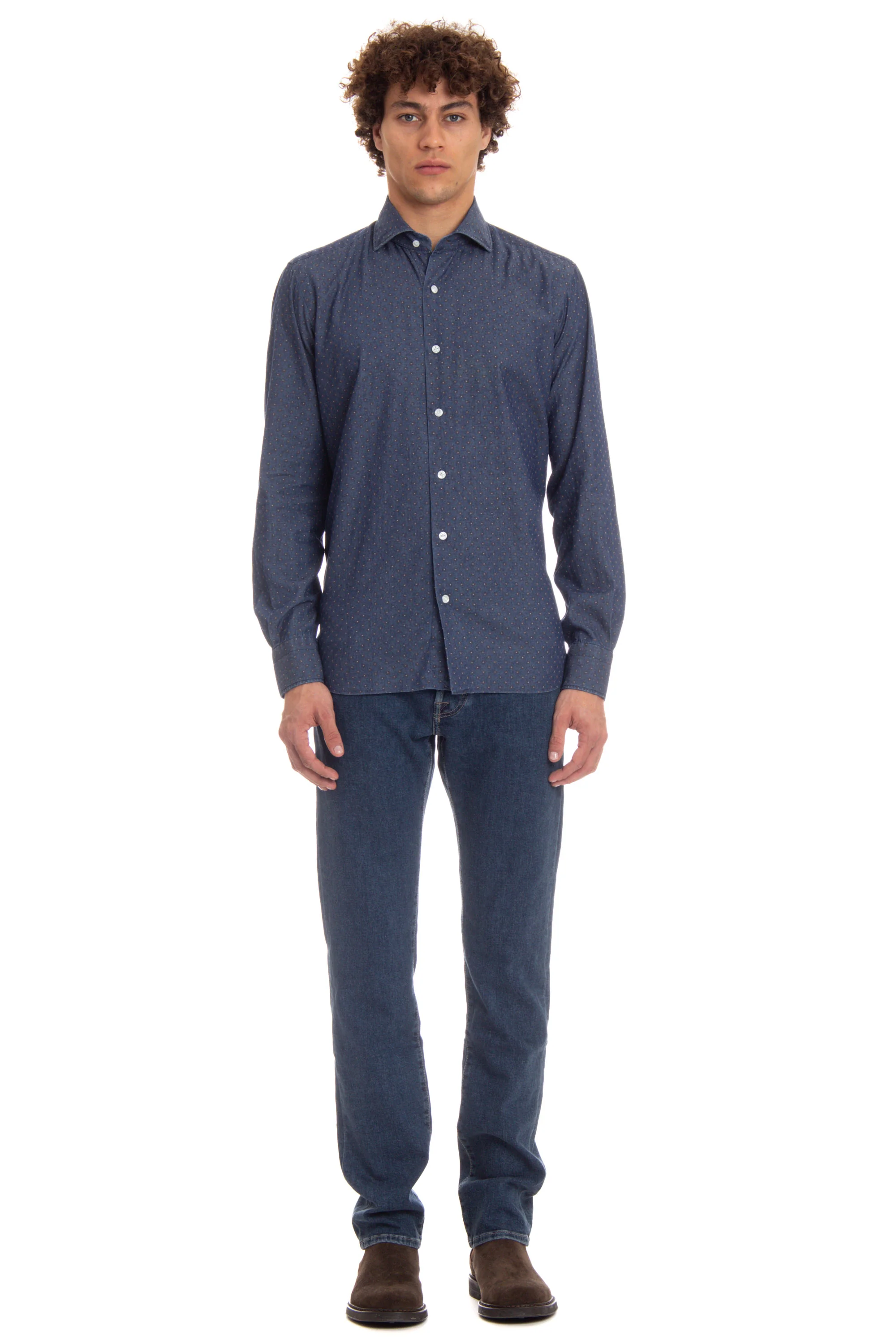 Barba Casual Denim Shirt - Men's Fit