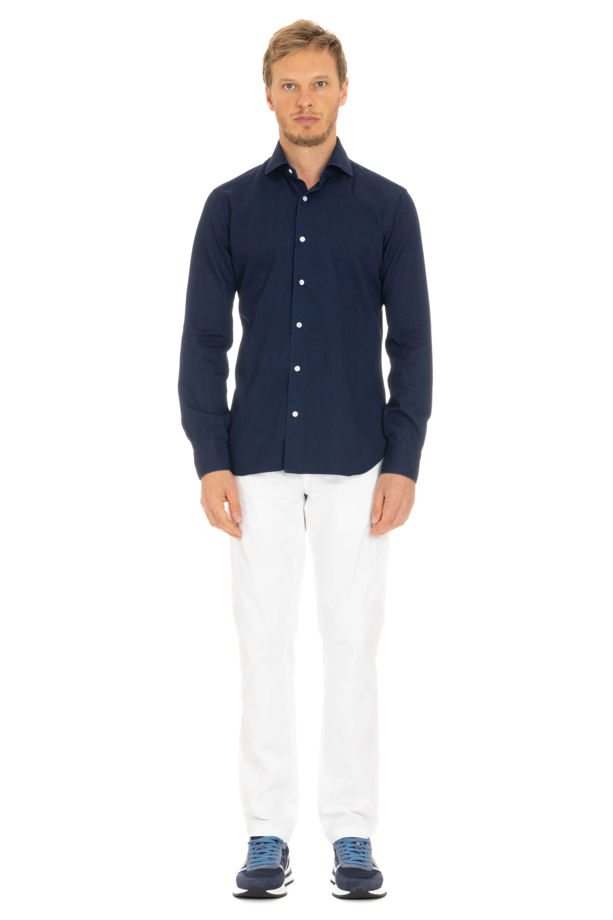Barba Denim Casual Shirt for Men - P24 Season