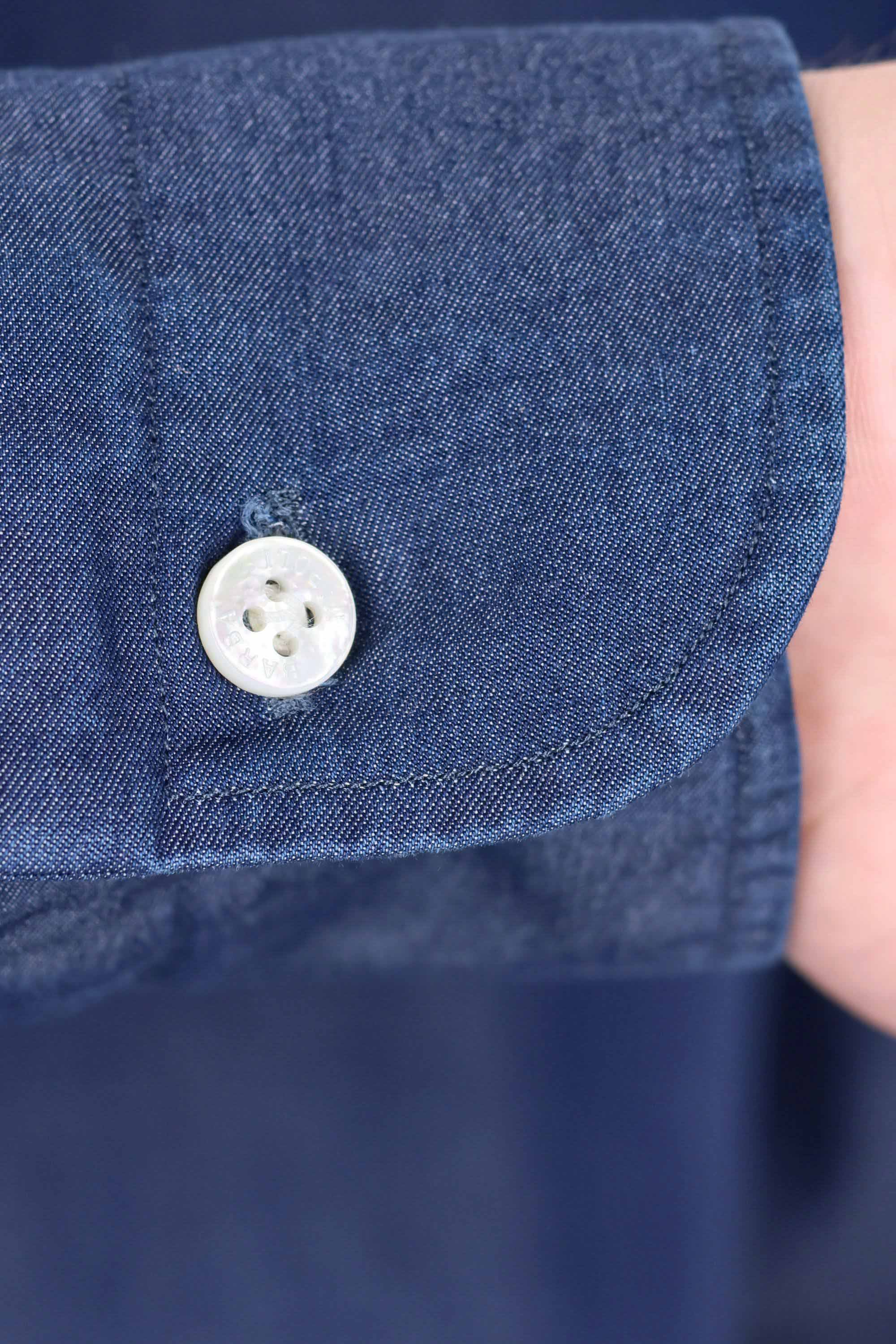 Barba Essential Denim Shirt for Men - FW25 Collection - Image 6