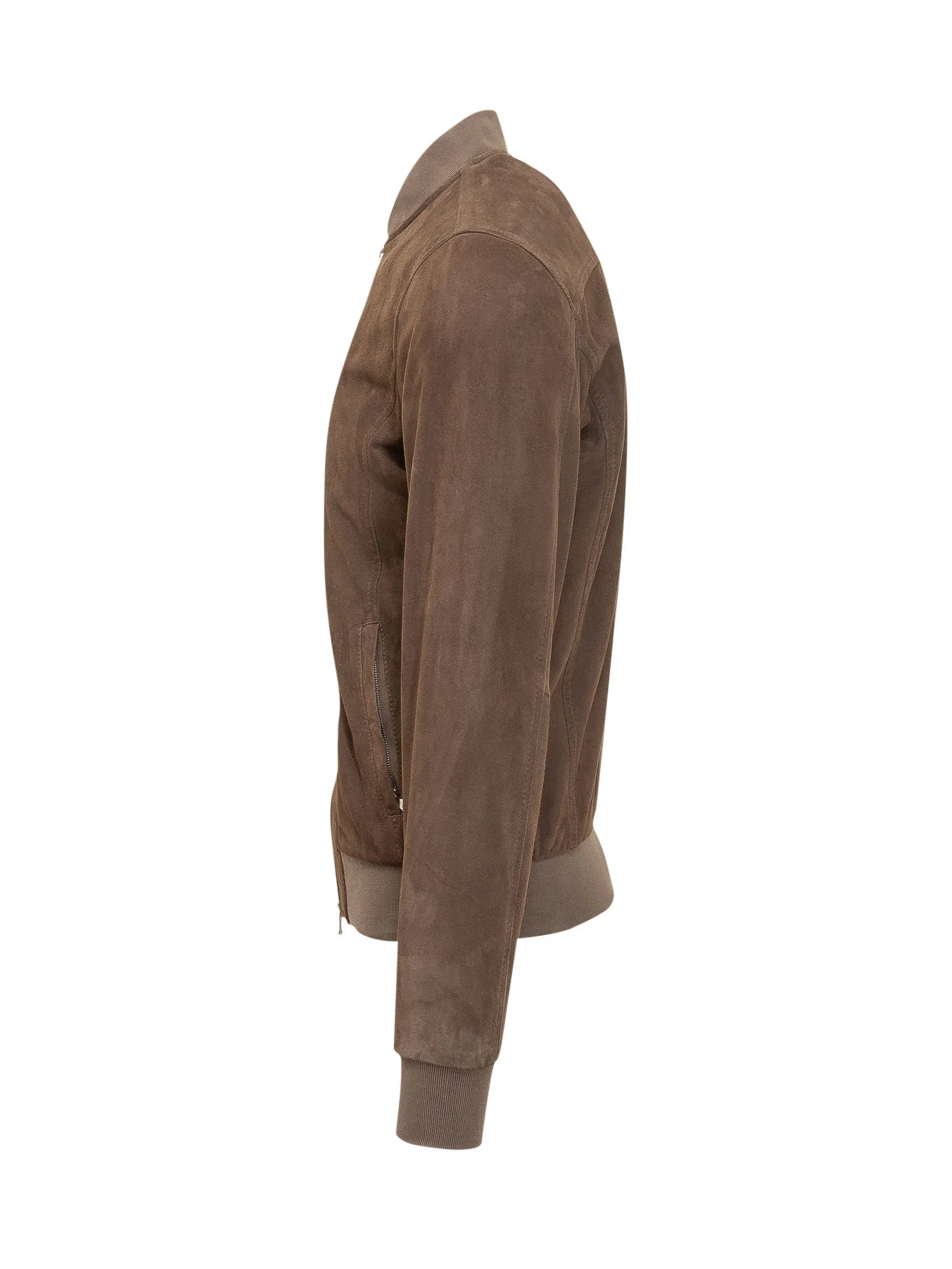 Barba Jacket Mini Zip-Up Leather Jacket - Image 3