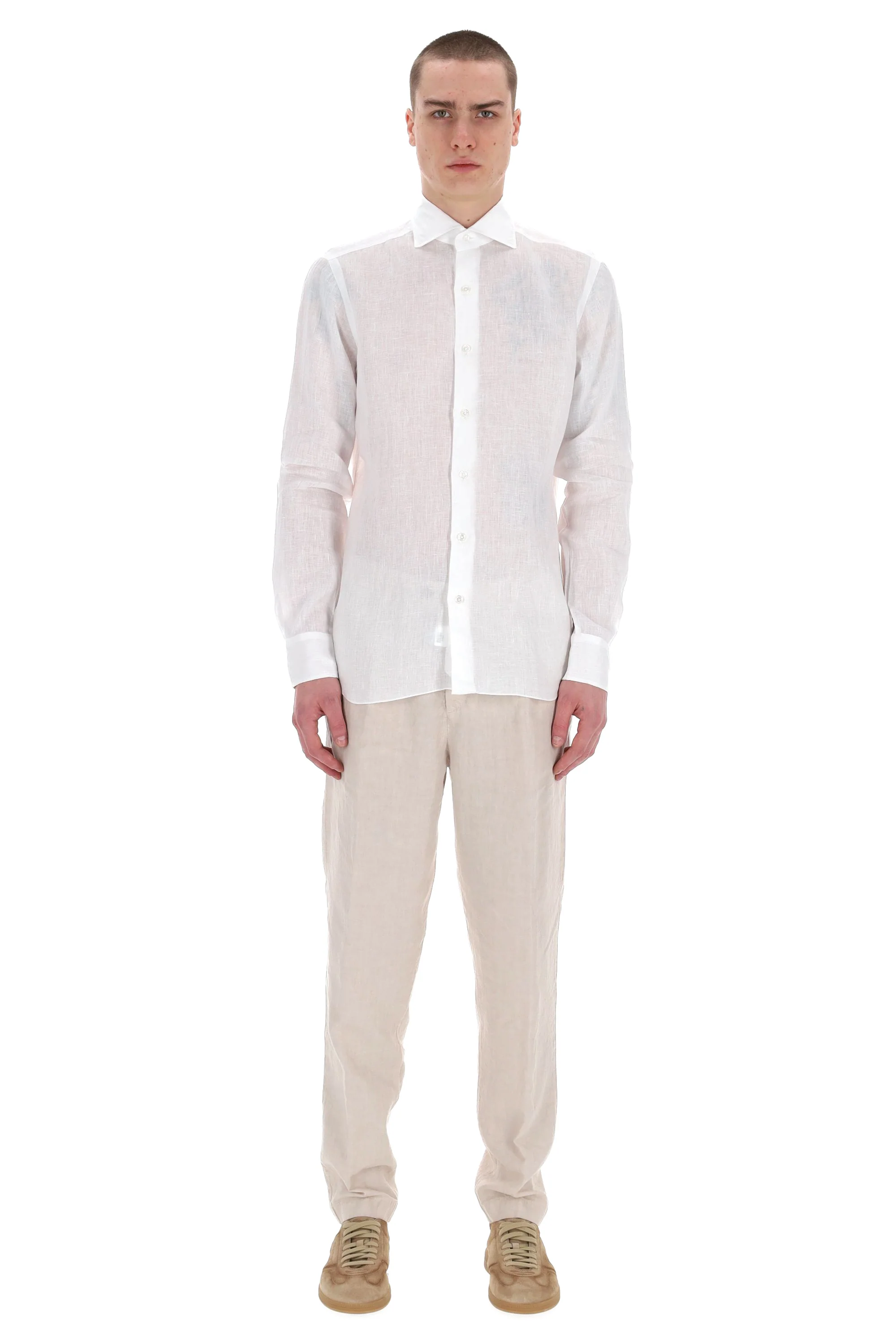 Barba Light and Natural Long Sleeve Shirt for Men
