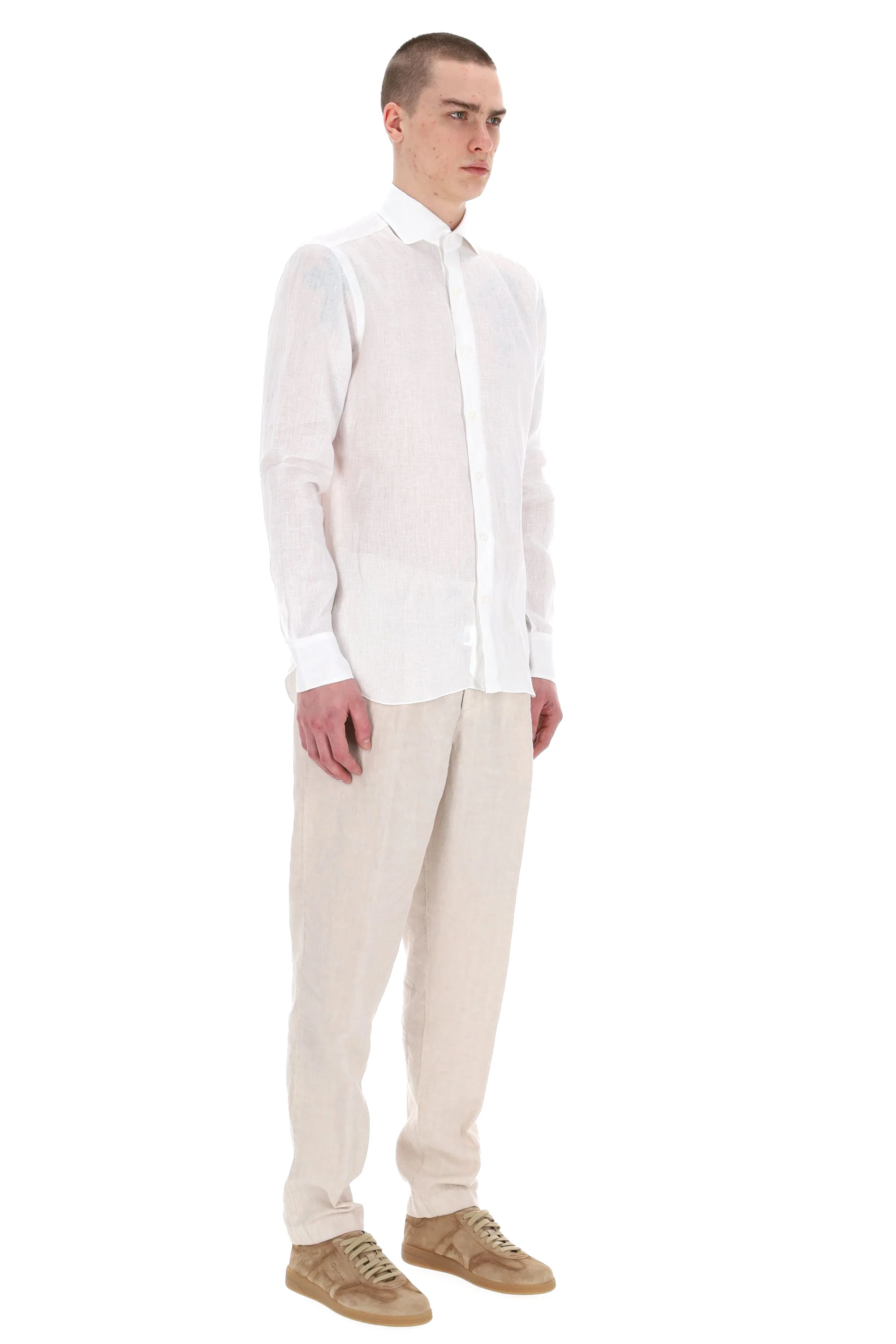 Barba Light and Natural Long Sleeve Shirt for Men - Image 2