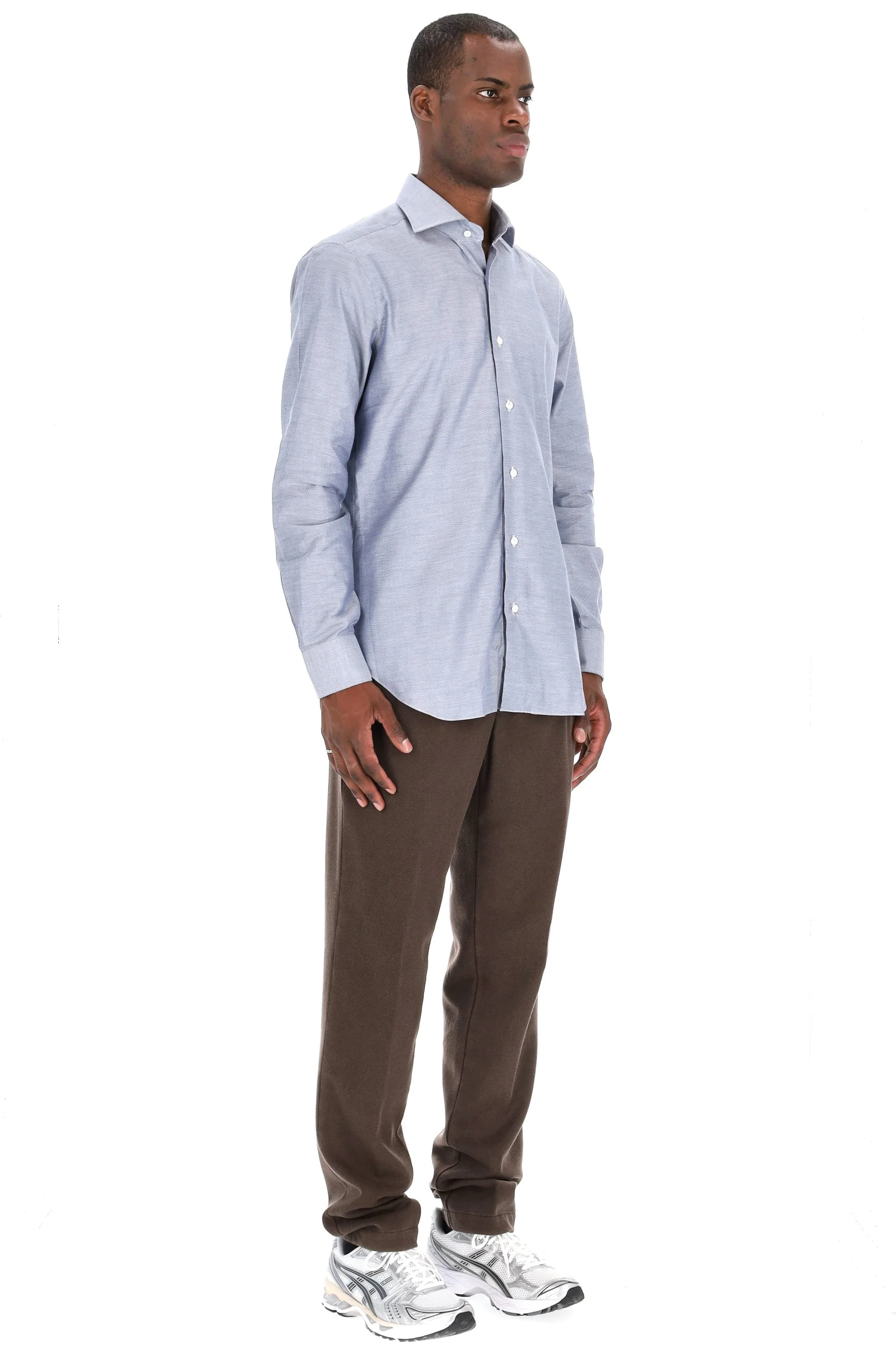 Barba Men's Mini Check Shirt for FW25 - Image 3