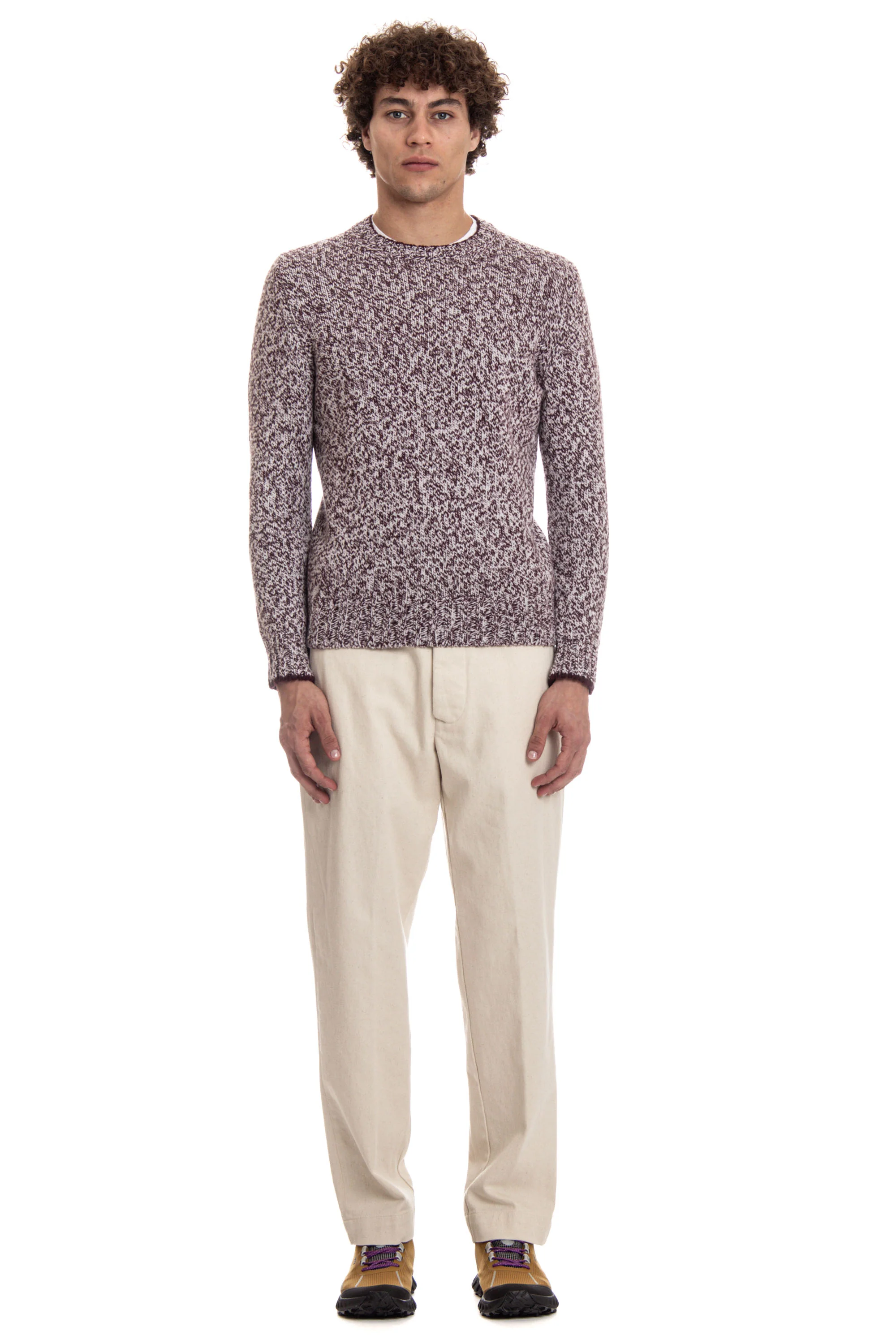 Barba Multicolor Patterned Sweater - Medium