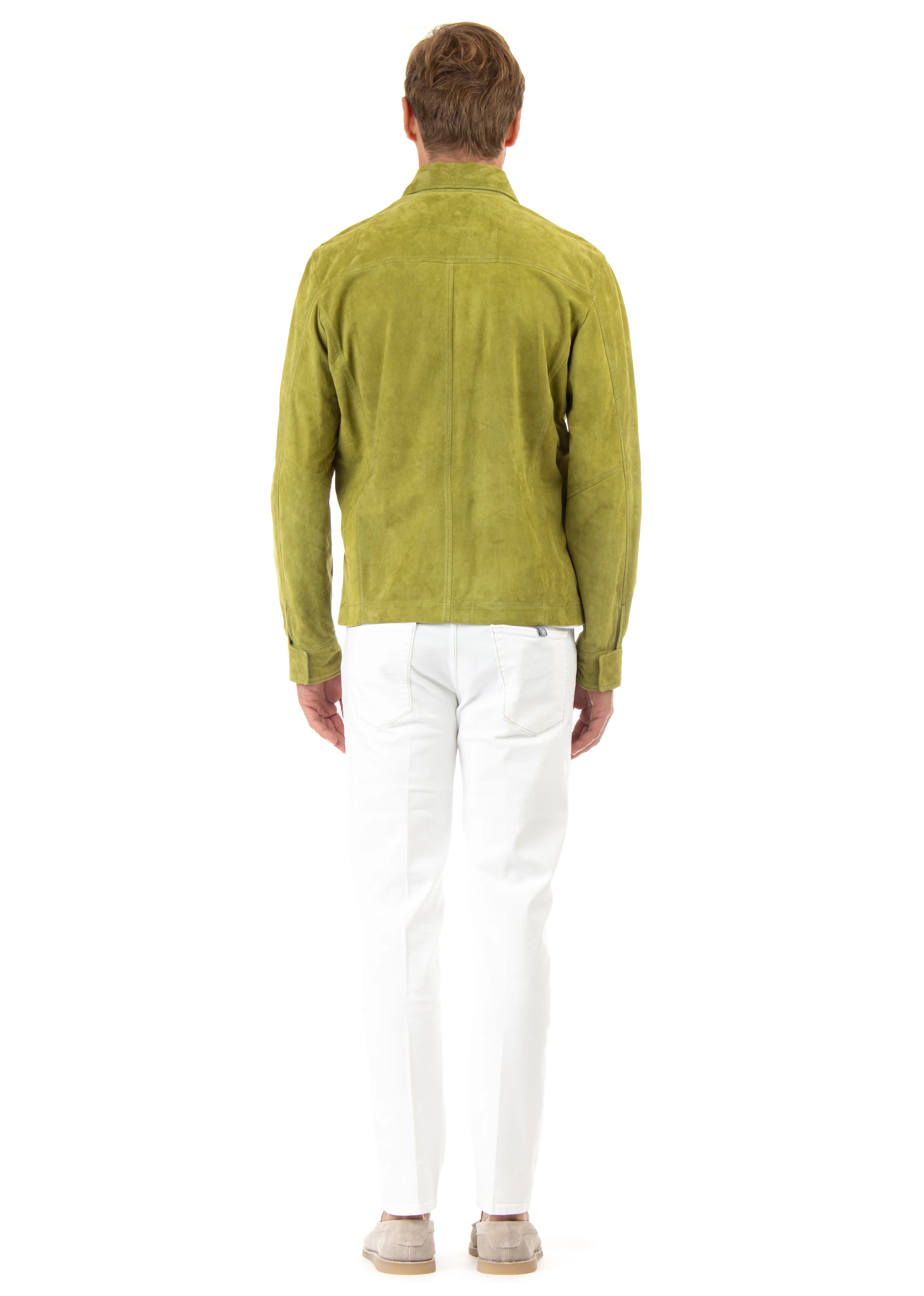 Barba Slim Fit Unlined Jacket with Full Zip Closure - Image 3