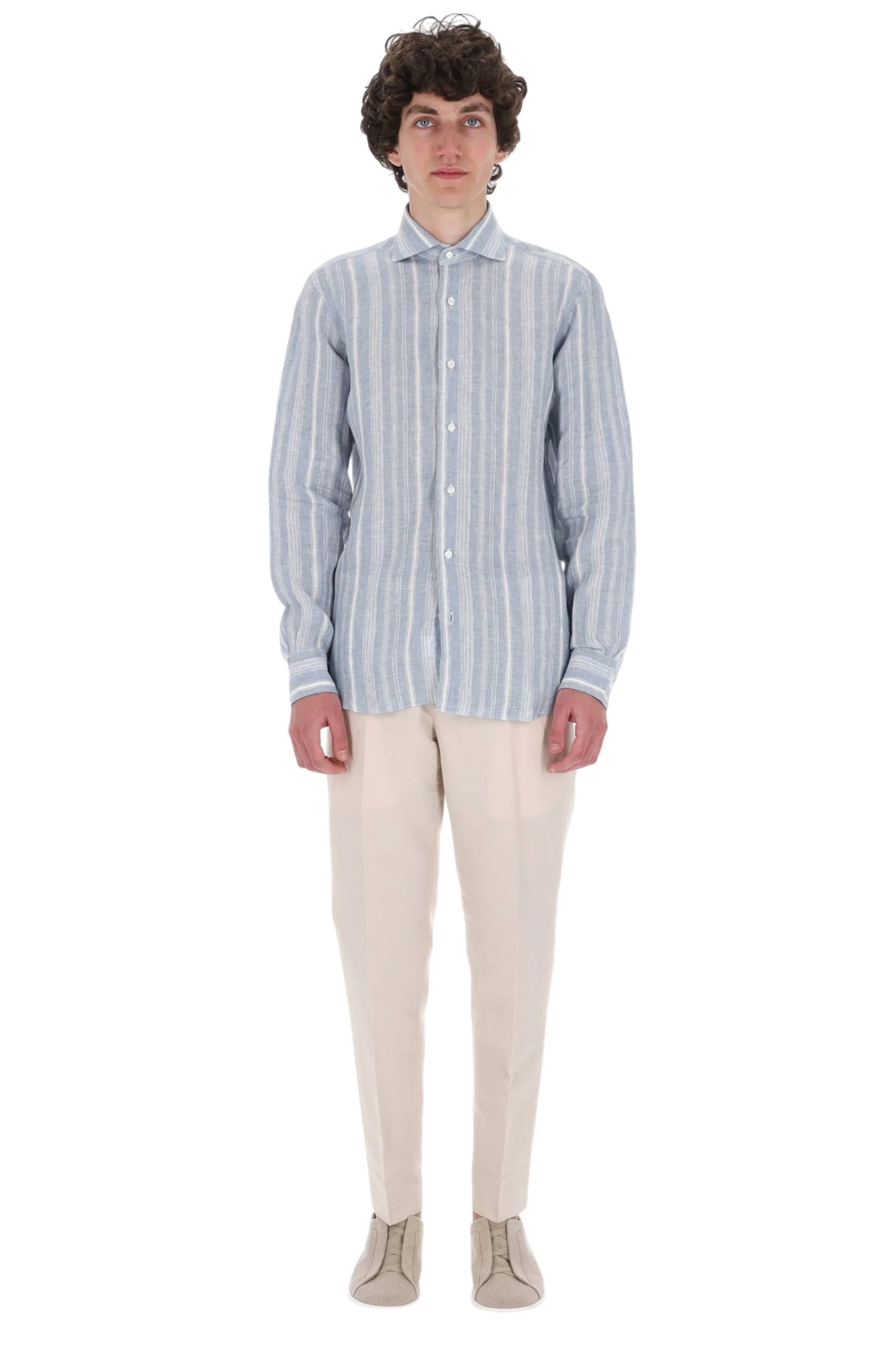 Barba Stylish Multi-Color Button-Up Shirt for Men - P26 Season - Image 2
