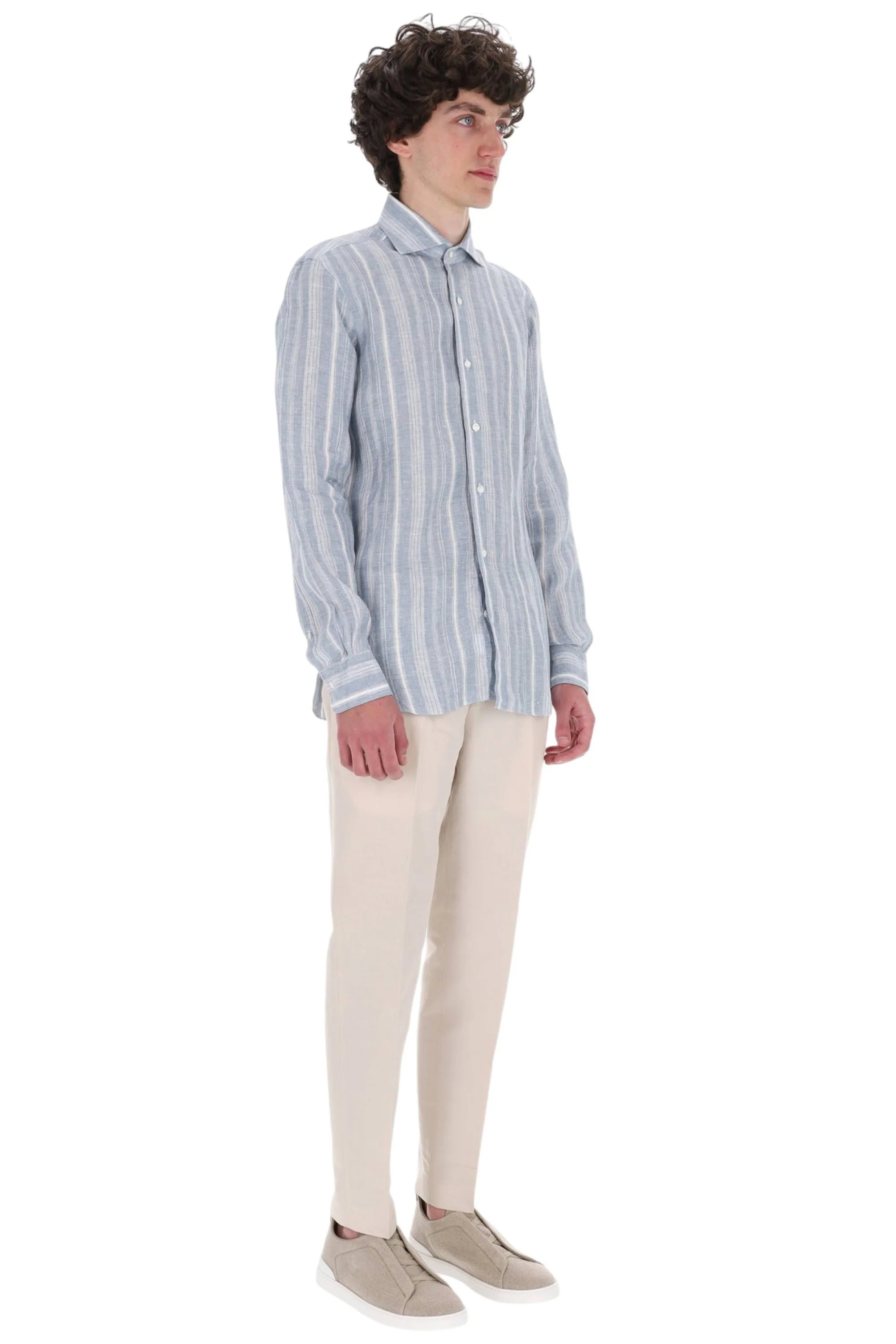 Barba Stylish Multi-Color Button-Up Shirt for Men - P26 Season - Image 3