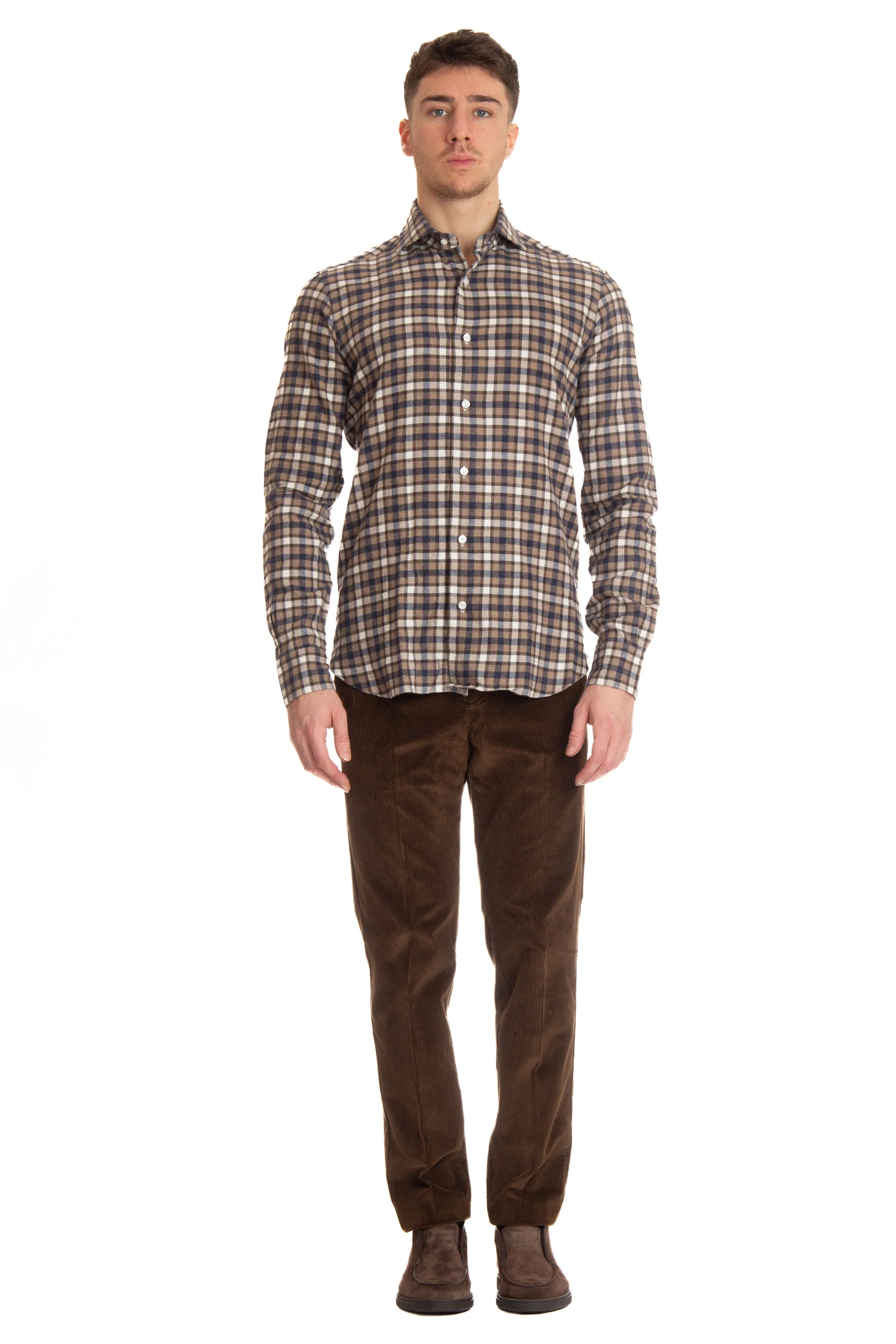 Barba Stylish Multi-Pattern Long Sleeve Shirt for Men