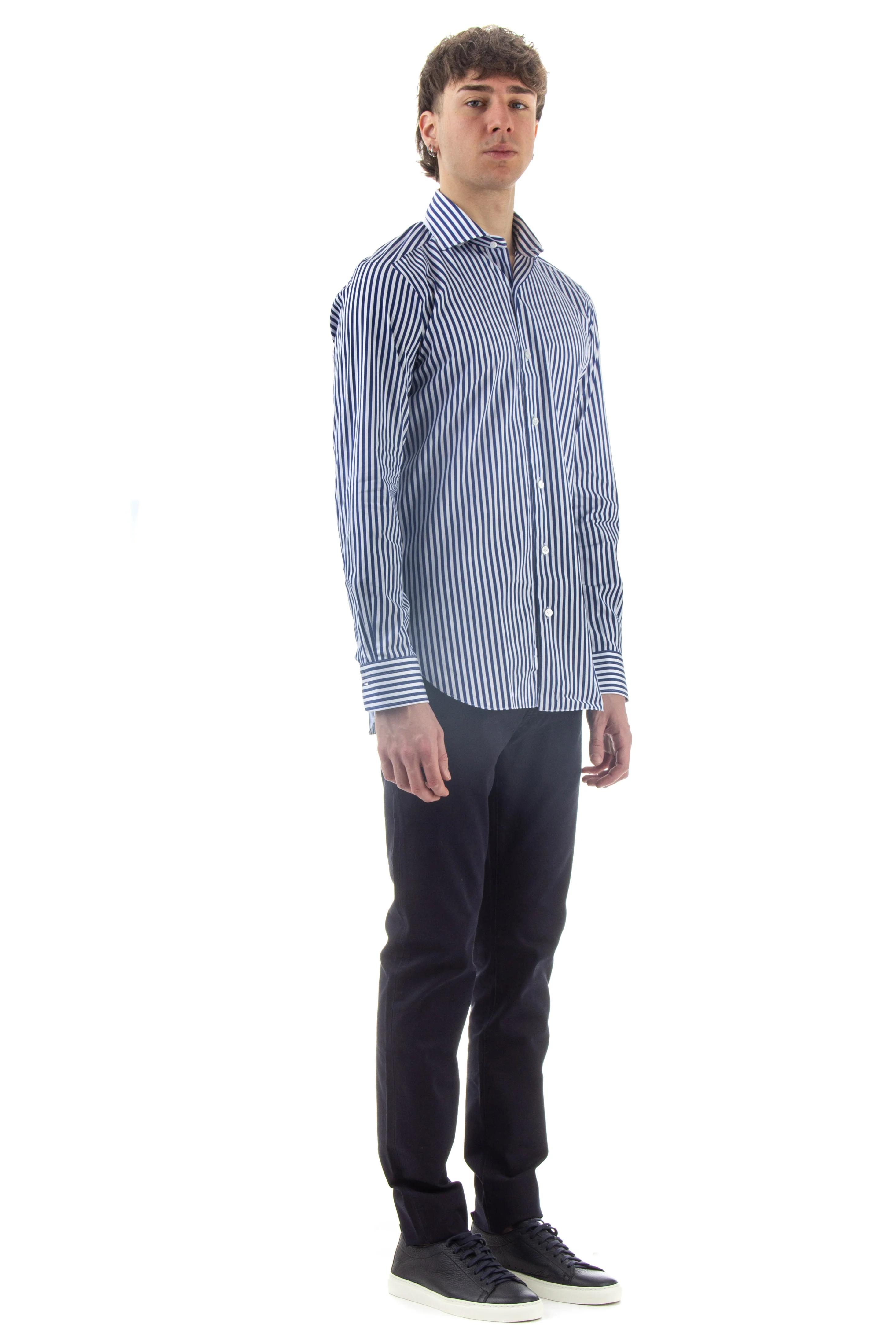 Barba Tailored Pure Cotton Shirt with Exclusive Hand-Finished Details - Image 2