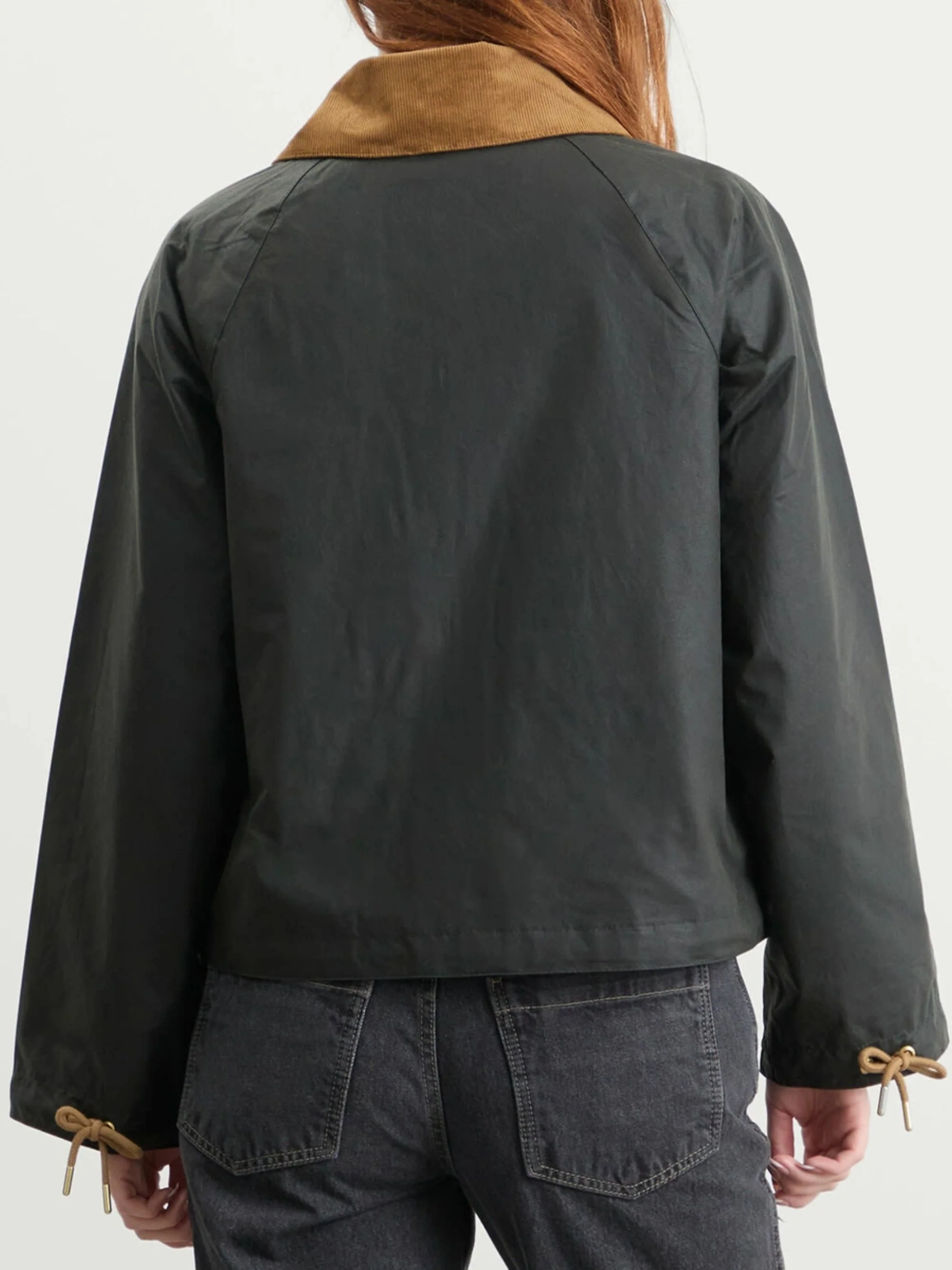 Barbour Leather and Corduroy-trimmed Waxed-cotton Jacket - Image 3