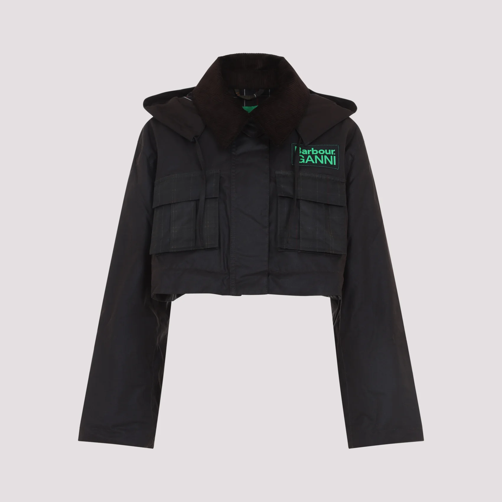 Barbour X Ganni Peplum Waxed Jacket for Women - Image 5