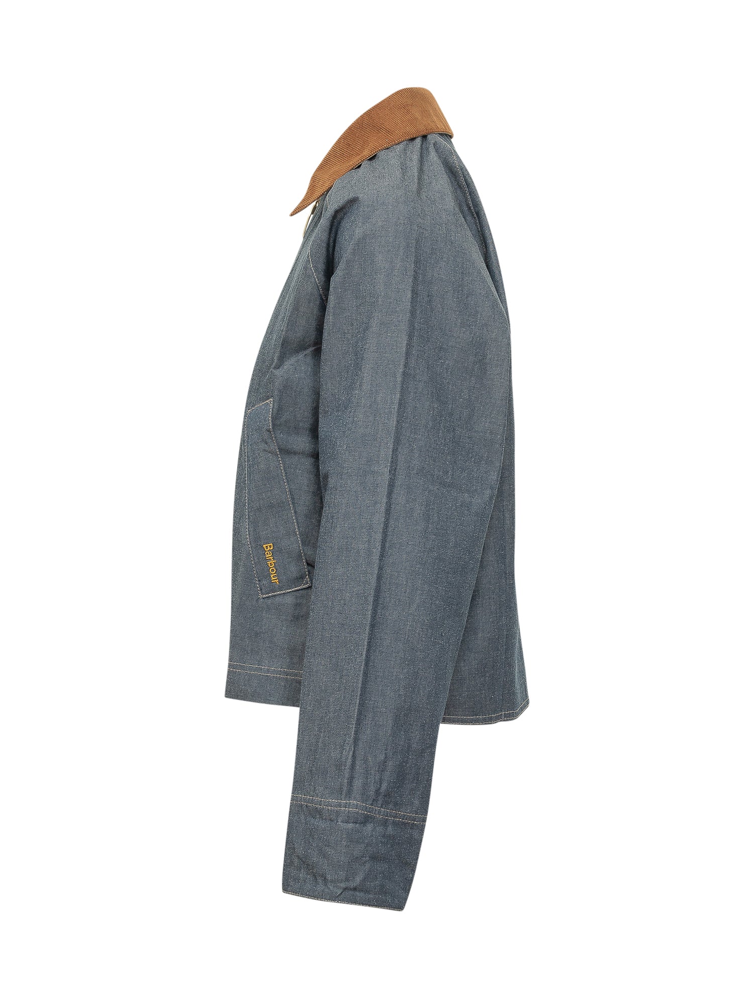 Barbour Zip Closure Jacket with Velvet Collar for SS26 - Image 3