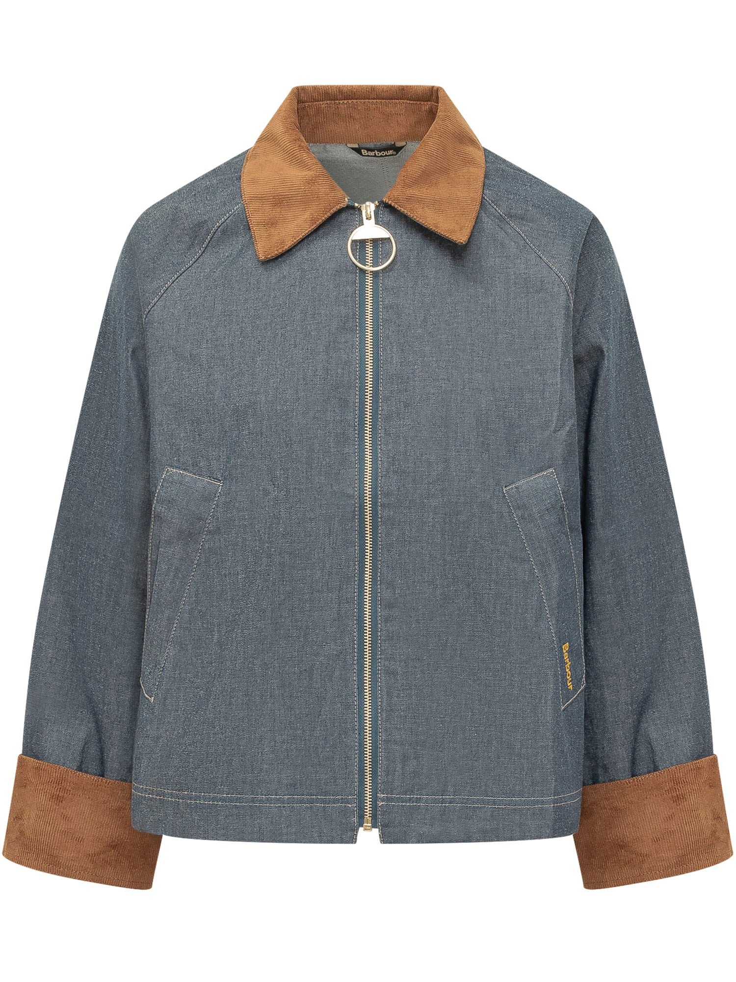Barbour Zip Closure Jacket with Velvet Collar for SS26 - Image 4