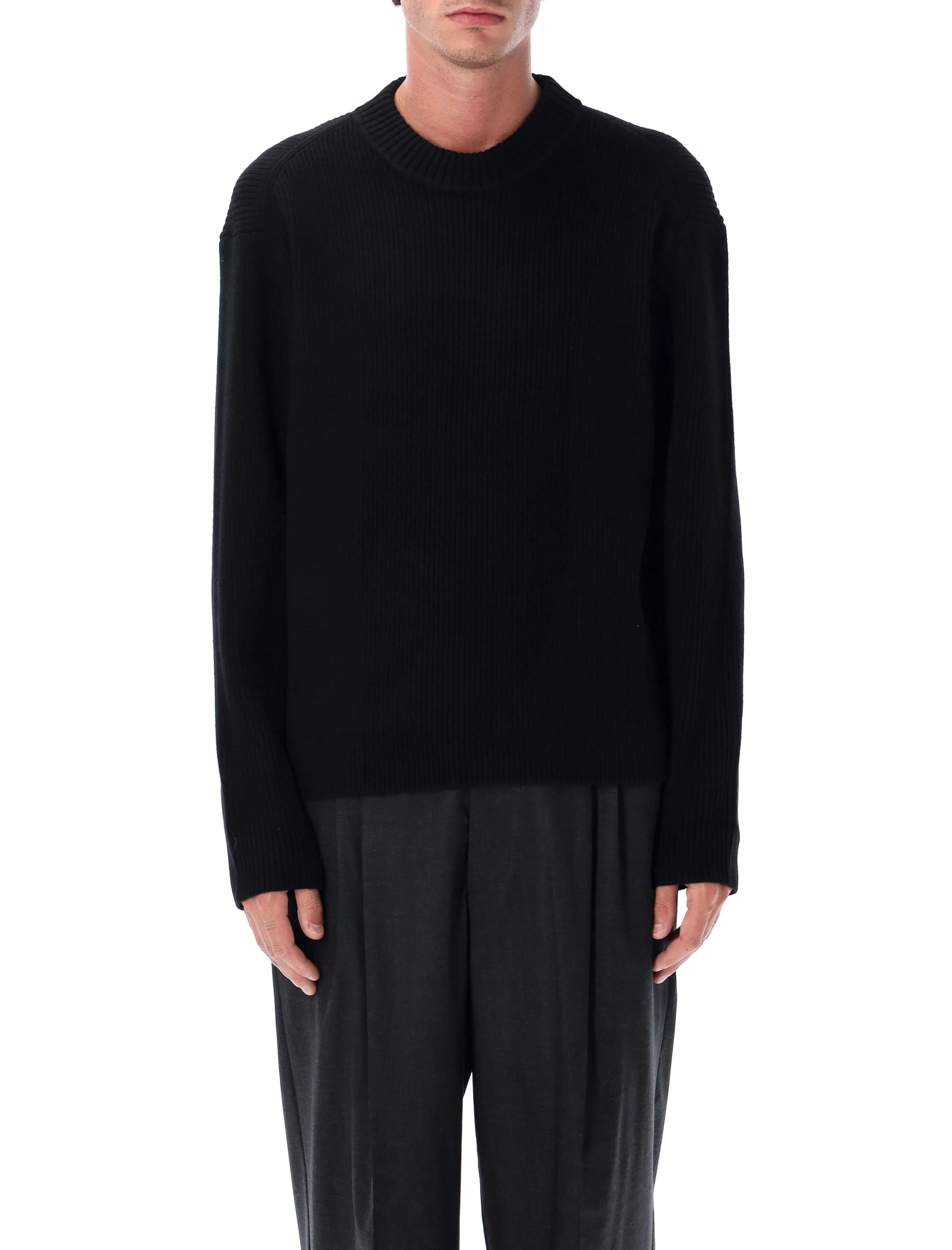 BERNER KUHL Men's Regular Fit 4-Ply Wool Naval Crew Sweater