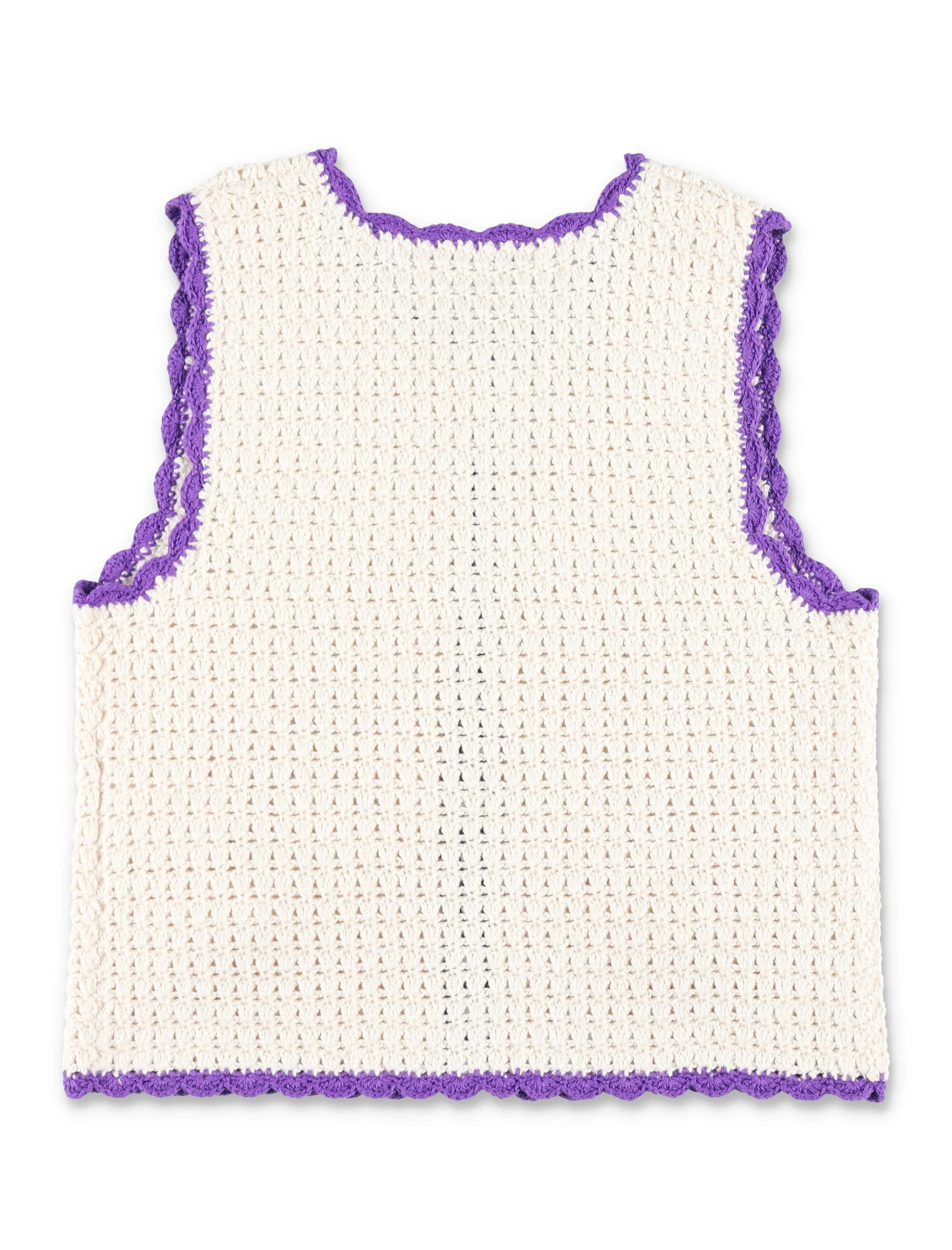 Bonpoint Laila Hand-crocheted Cotton Cardigan - Image 3