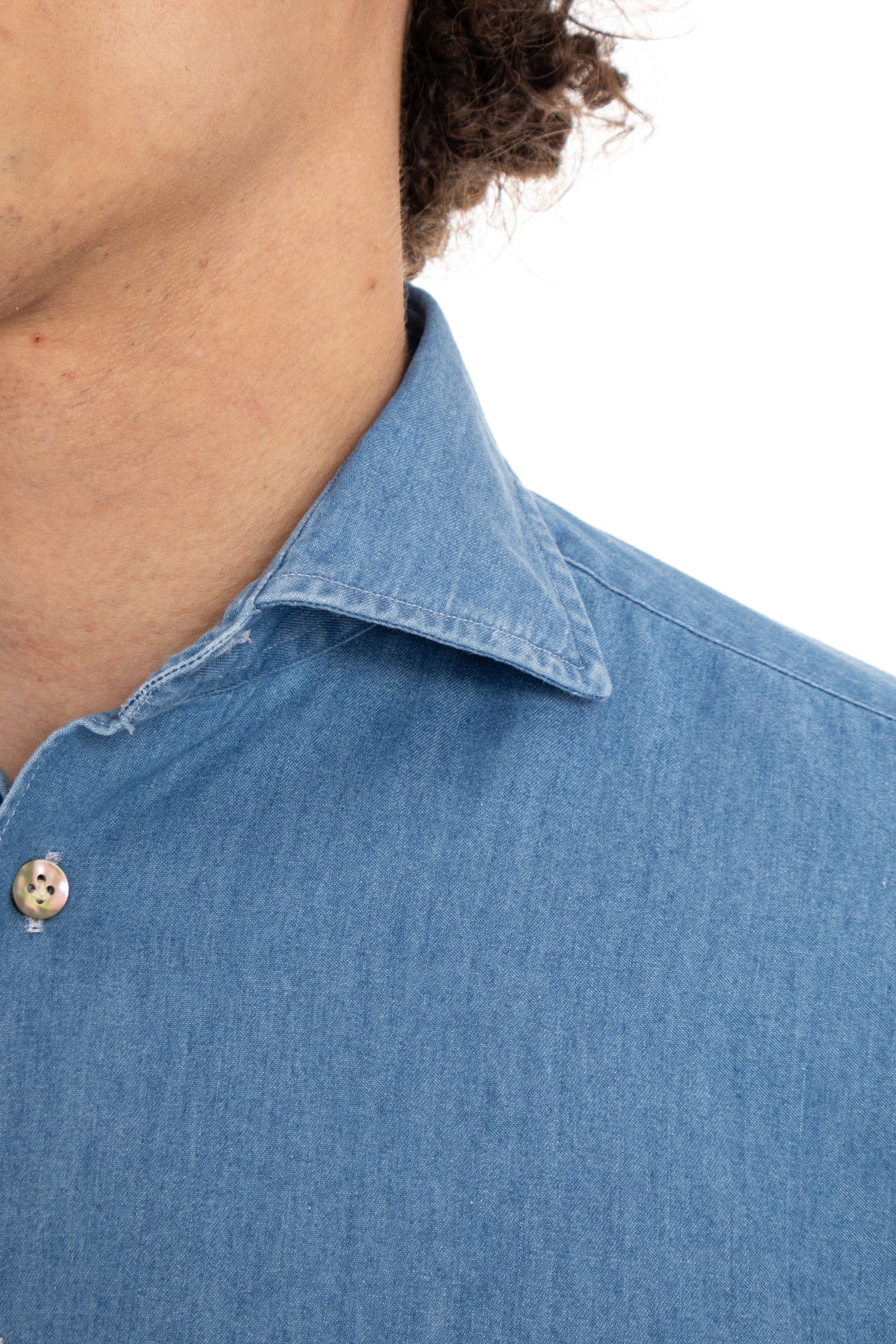 Borriello Casual Denim Shirt for Men - Size 42 - Image 5