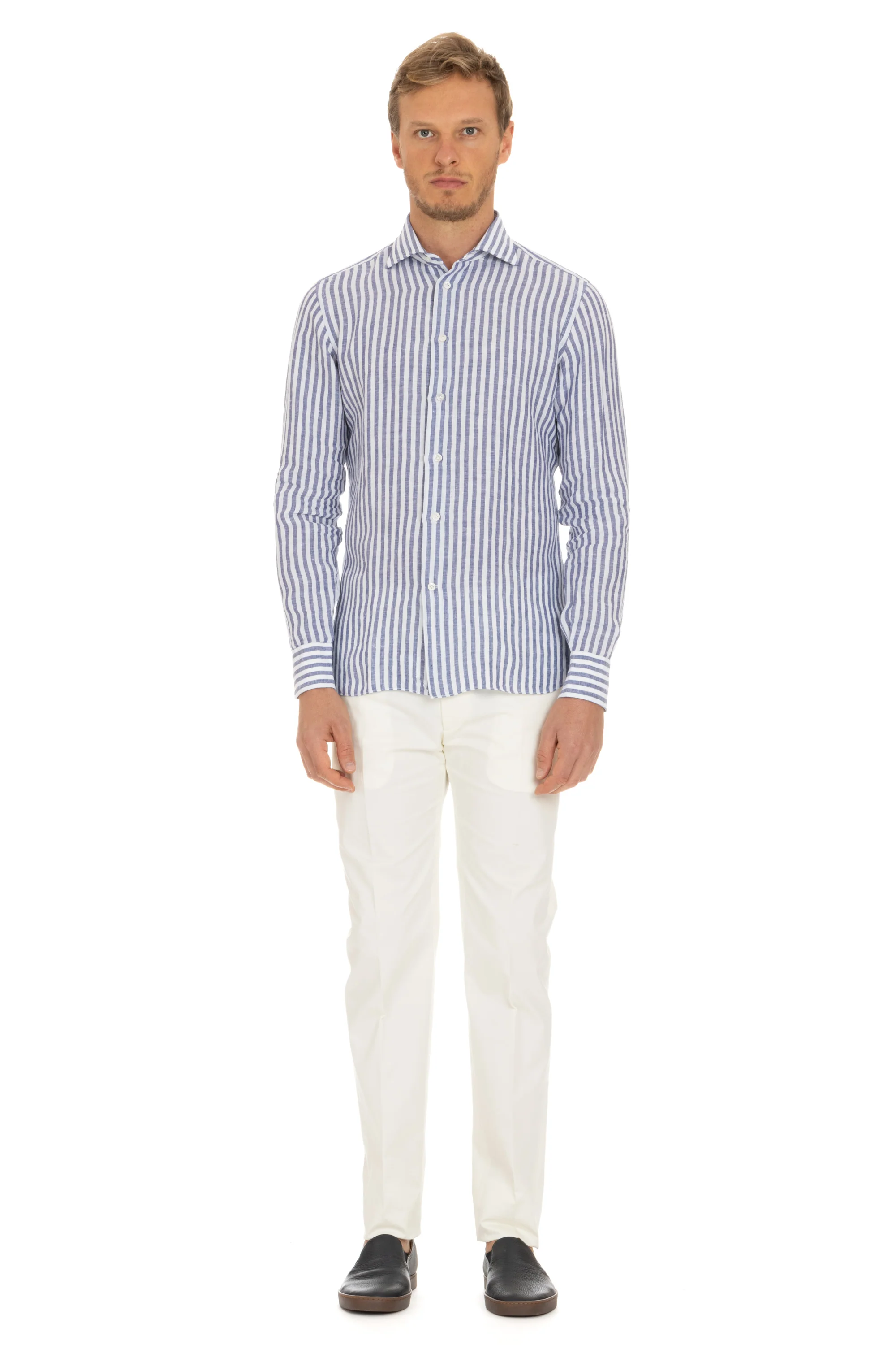 Borriello Men's Mini Casual Button-Up Shirt