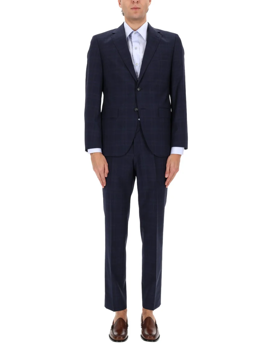 BOSS Two-piece Regular-fit Suit in Checked Virgin Wool - Image 4