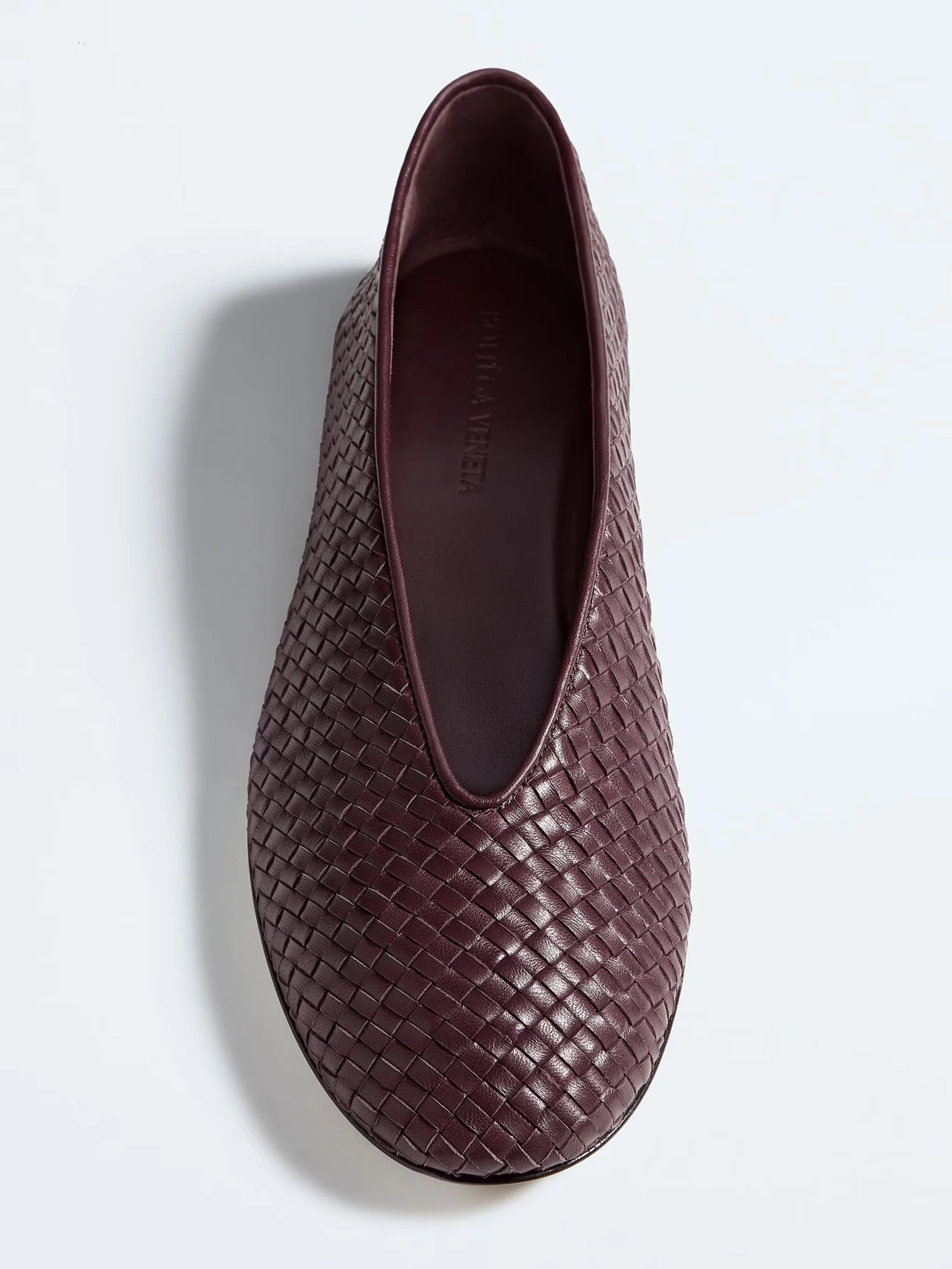 Bottega Veneta Braided Leather Ballet Flats with Lambskin Lining - Image 4