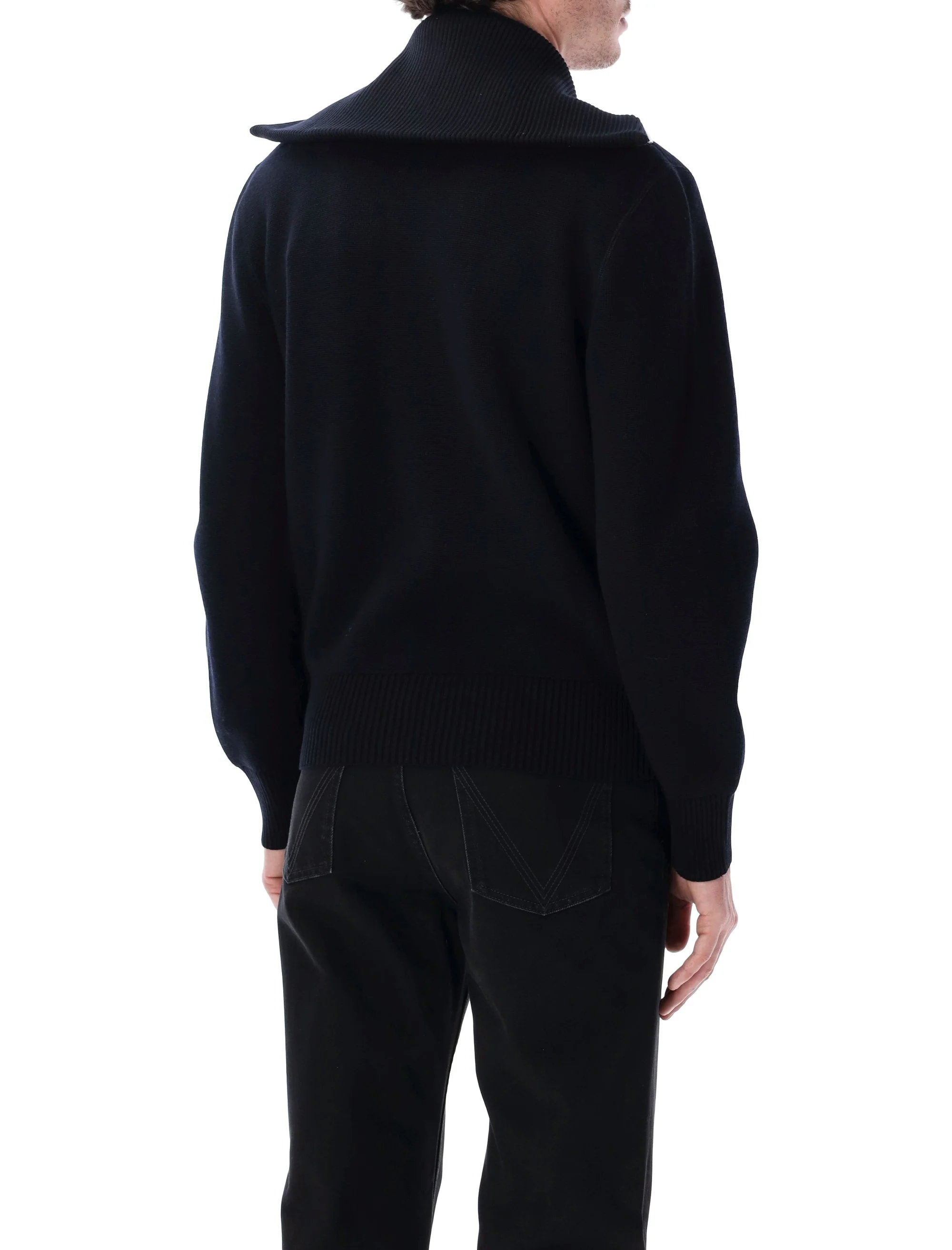 Bottega Veneta Classic Full Zip Cardigan in Regular Fit Size S - Image 2
