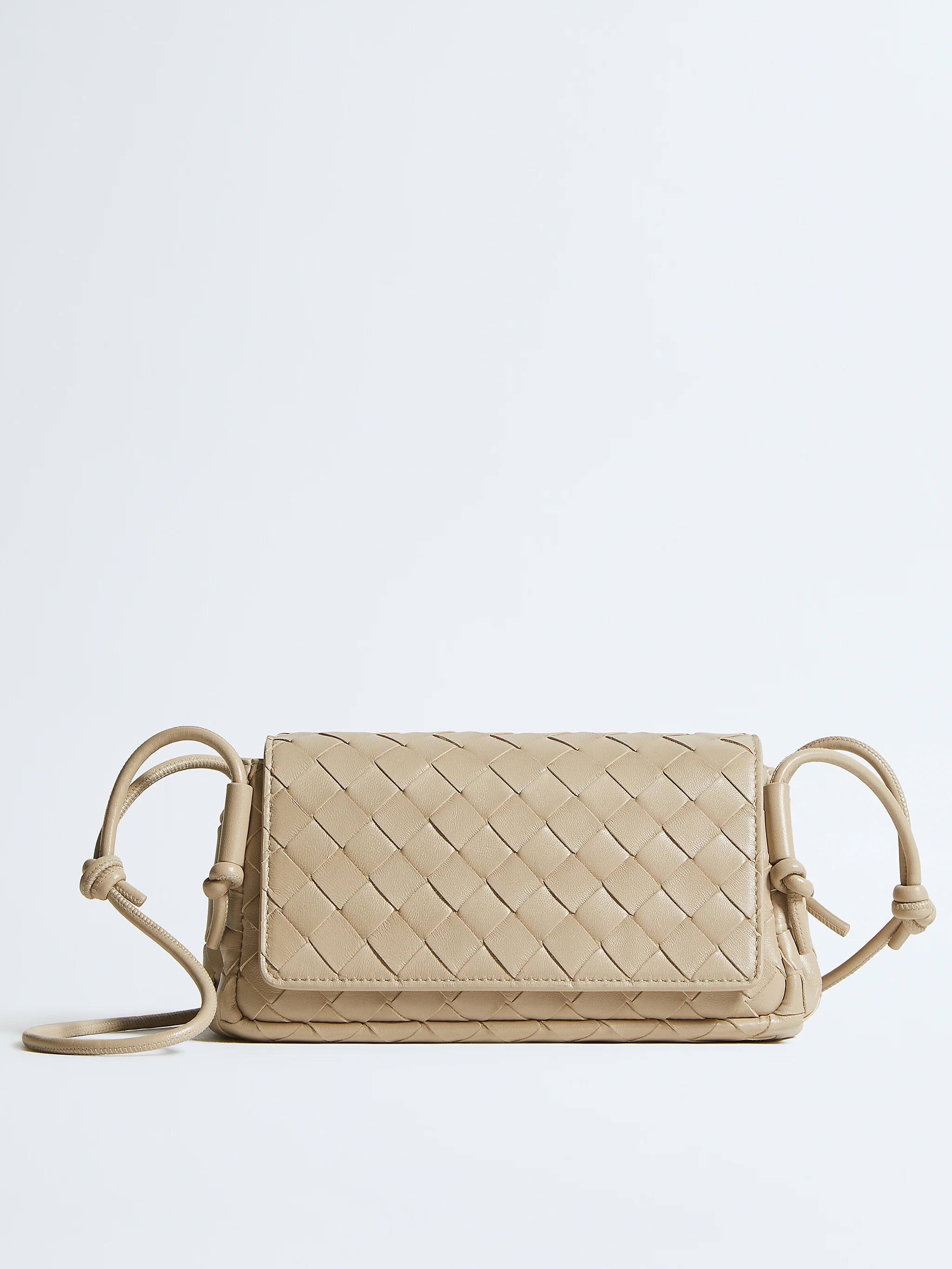 Bottega Veneta Elegant Mini Compartment Bag with Adjustable Strap
