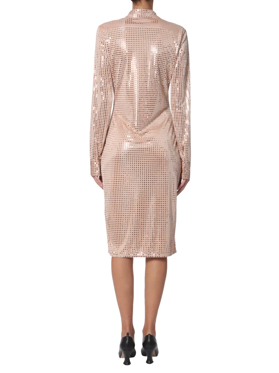 BOTTEGA VENETA Embellished Mosaic Shirt Dress - Image 3