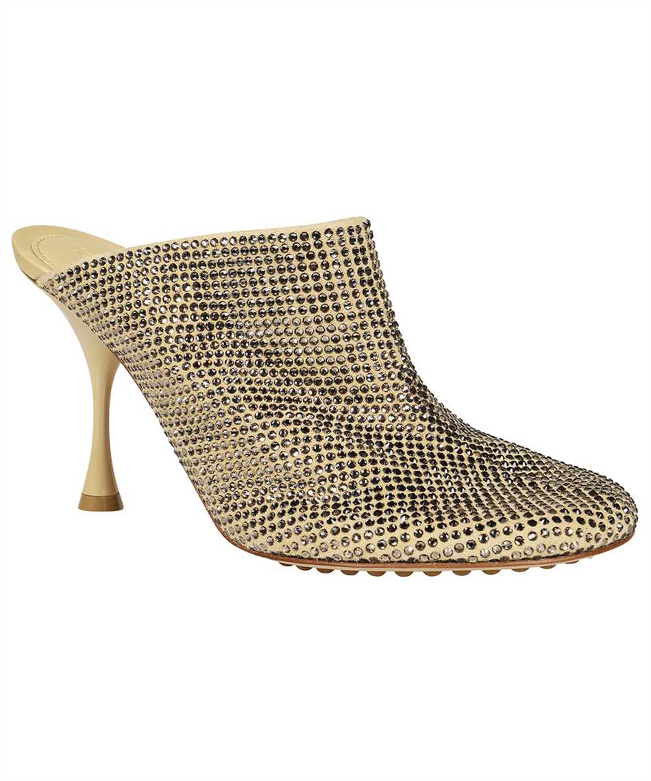 BOTTEGA VENETA Embellished Suede Sparkle Dot Sock Mules - Image 2