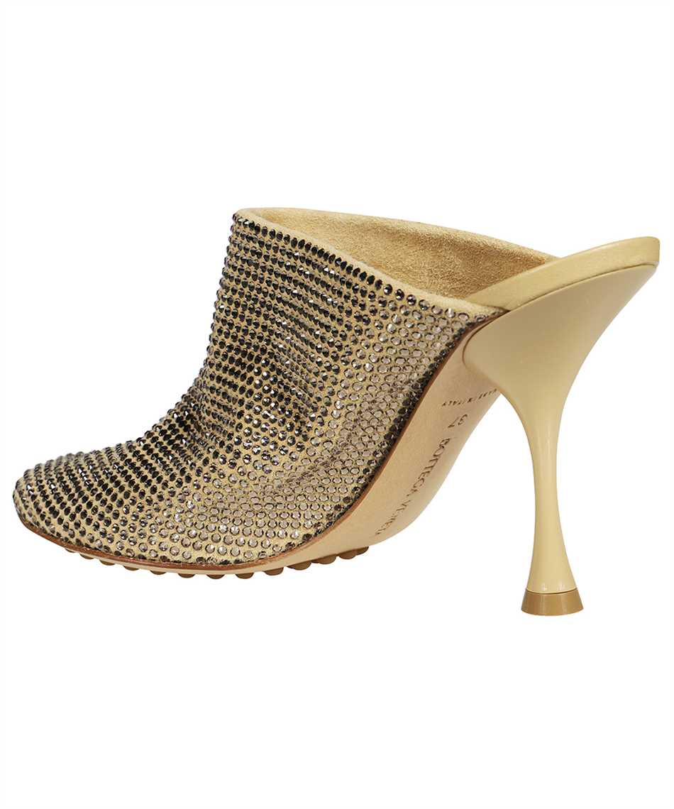BOTTEGA VENETA Embellished Suede Sparkle Dot Sock Mules - Image 3