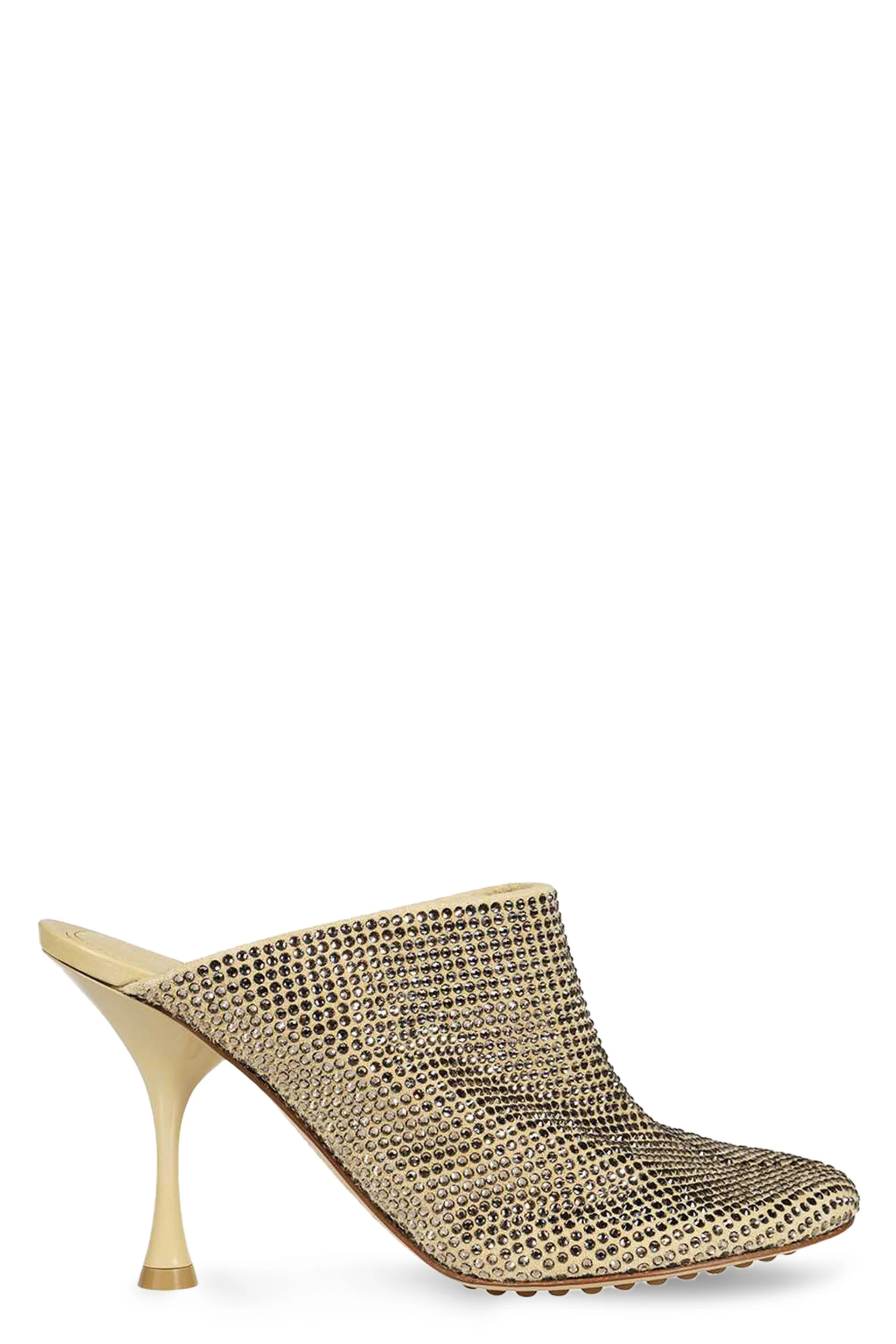 BOTTEGA VENETA Embellished Suede Sparkle Dot Sock Mules - Image 7