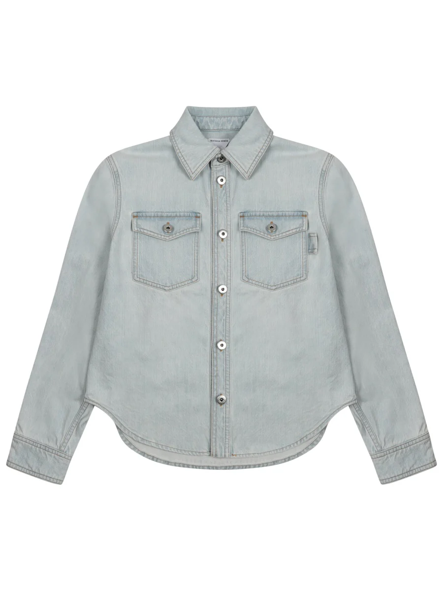 Bottega Veneta Extra Bleach Denim Shirt - Regular Fit