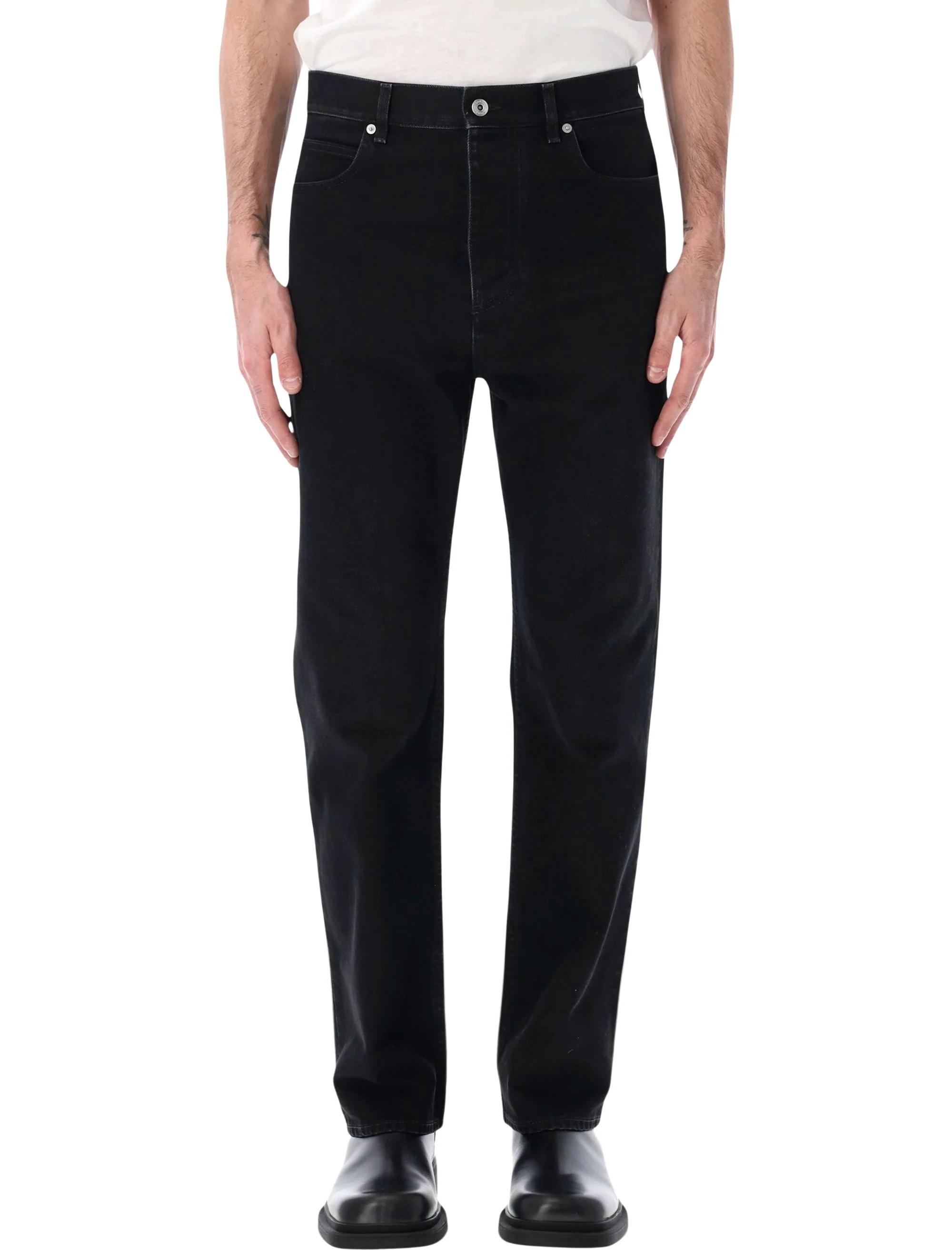 Bottega Veneta Faded Straight-Leg Jeans