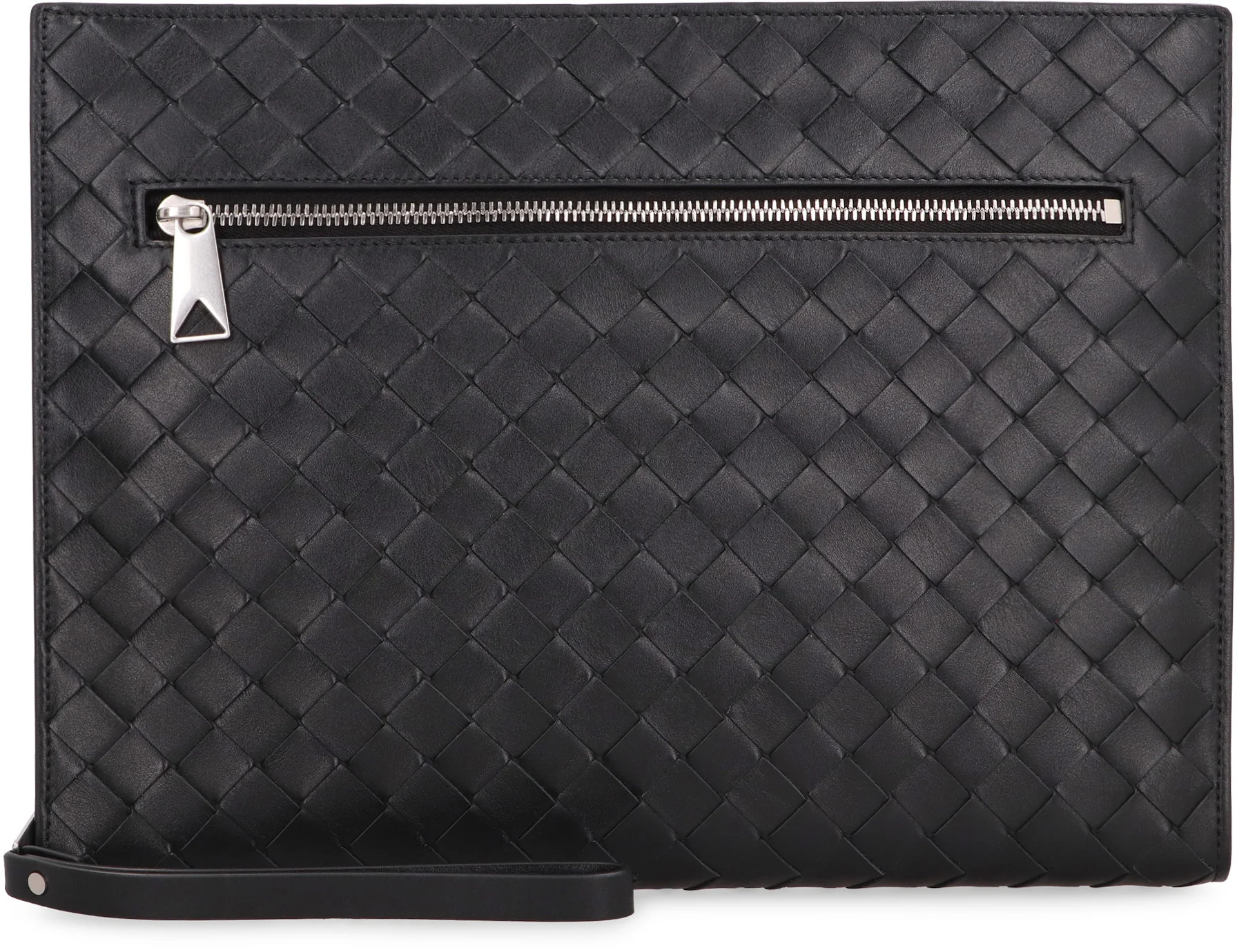 BOTTEGA VENETA Men's Intrecciato Document Case with Wristlet - Image 2