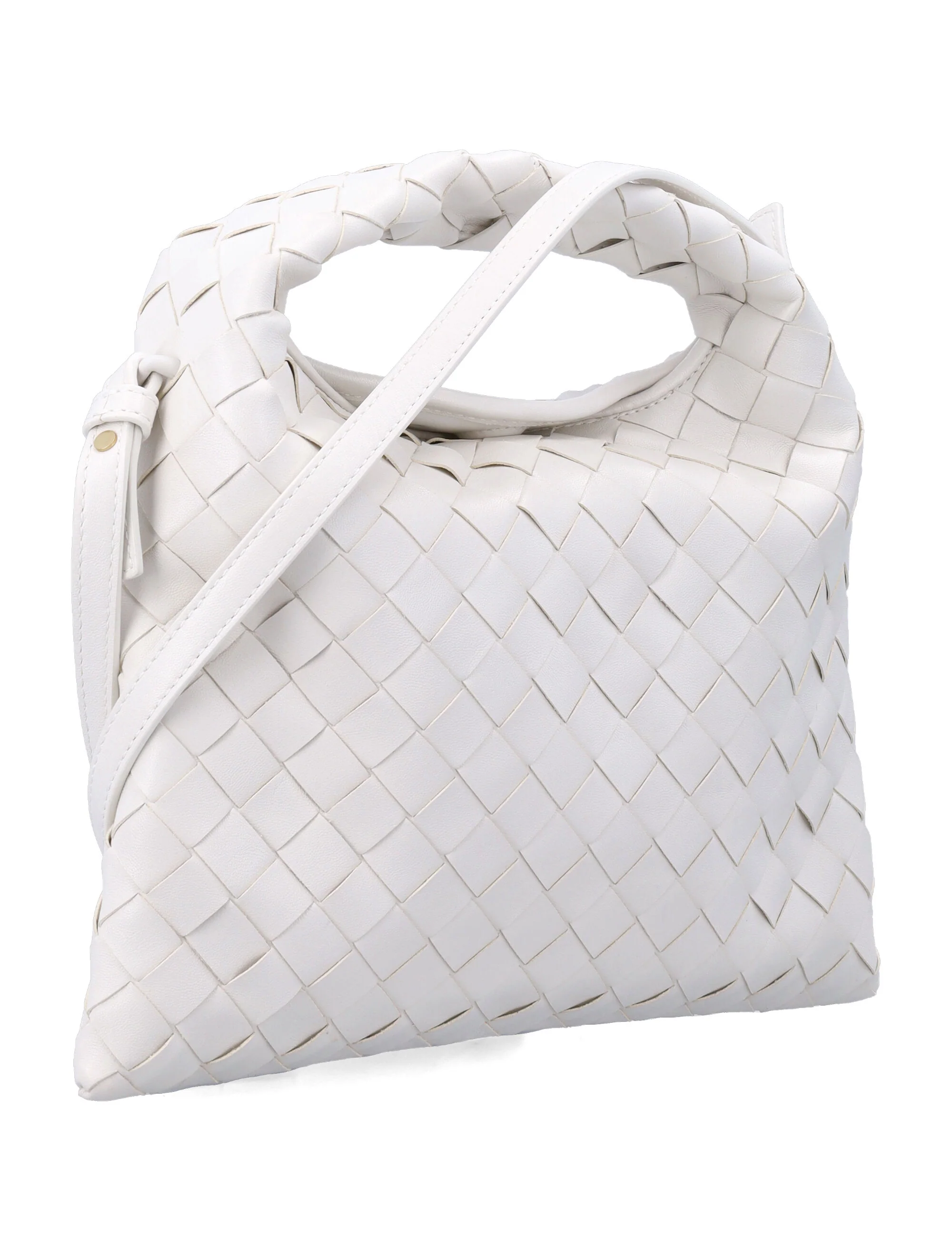 Bottega Veneta Mini Hop Leather Crossbody Bag with Intrecciato Pattern - Image 2