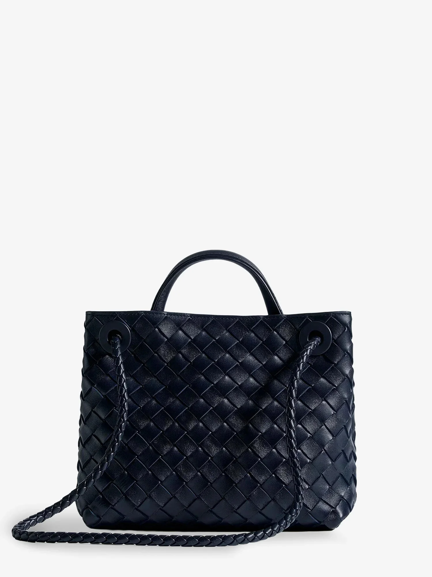 Bottega Veneta Mini Top Handle Bag with Signature Knot Detail - Dimensions: W 25 x H 20 x D 10 cm - Image 2