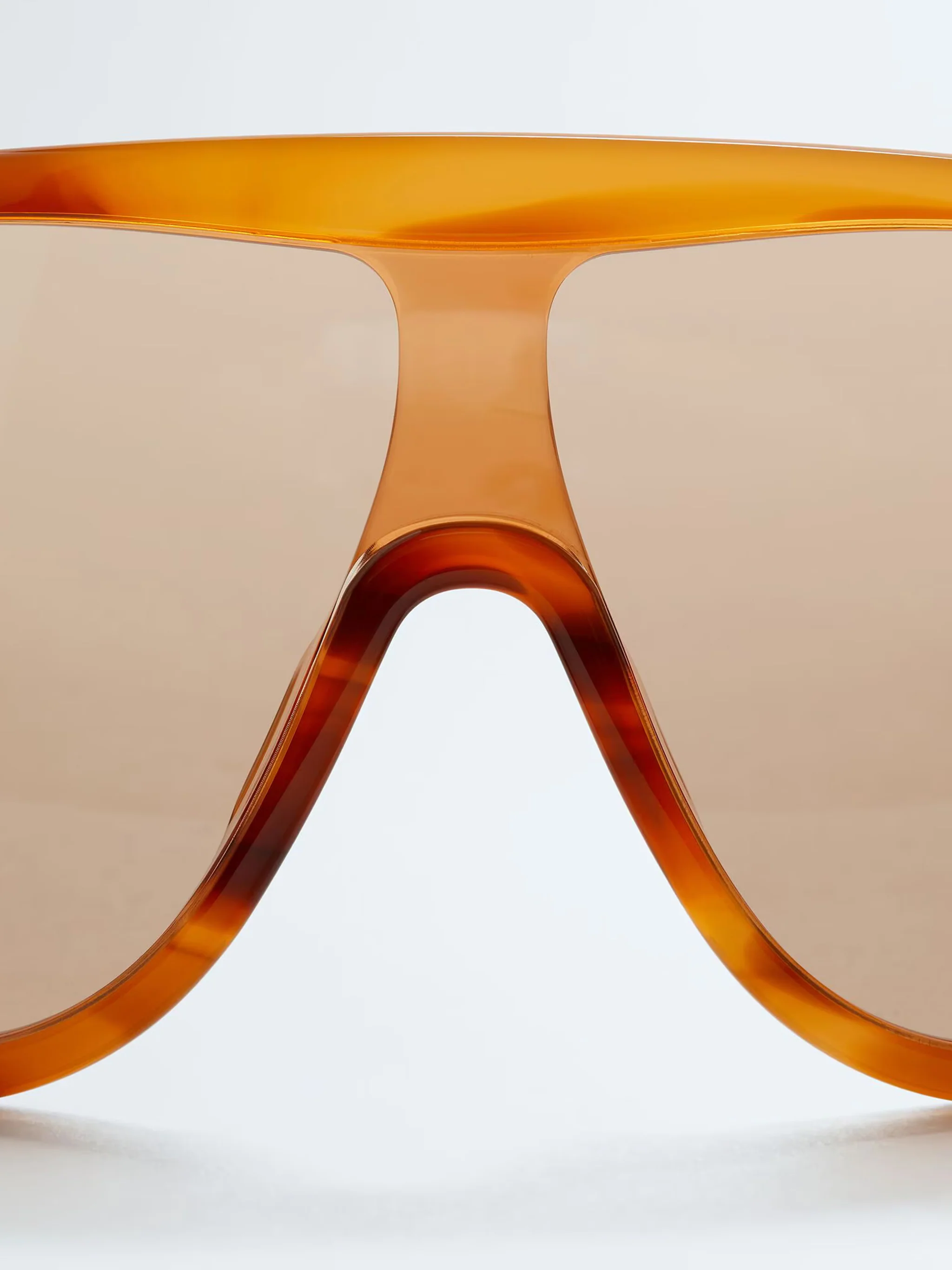 Bottega Veneta Shield Sunglasses with Gold-Finished Ribbon Detail - Image 5
