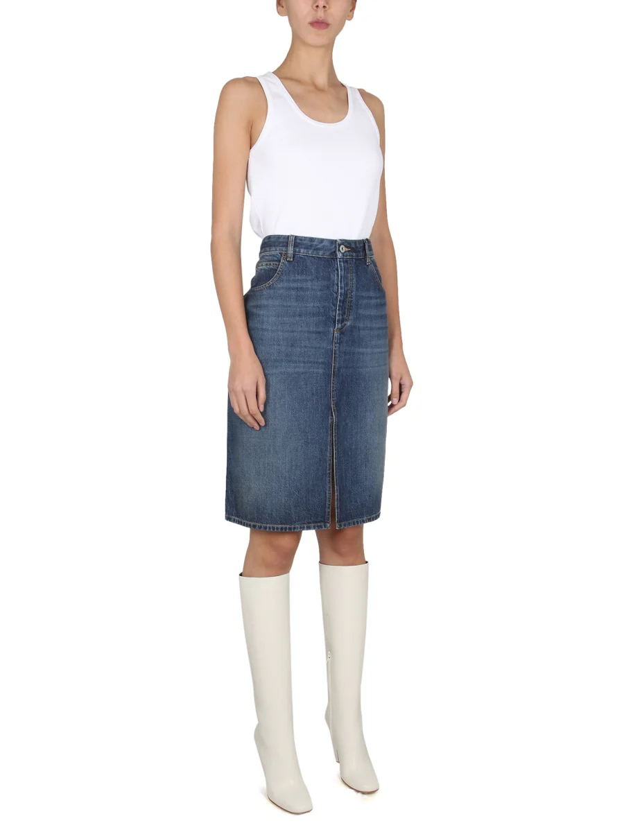 BOTTEGA VENETA Stretch Rib Cotton Tank Top - Image 2