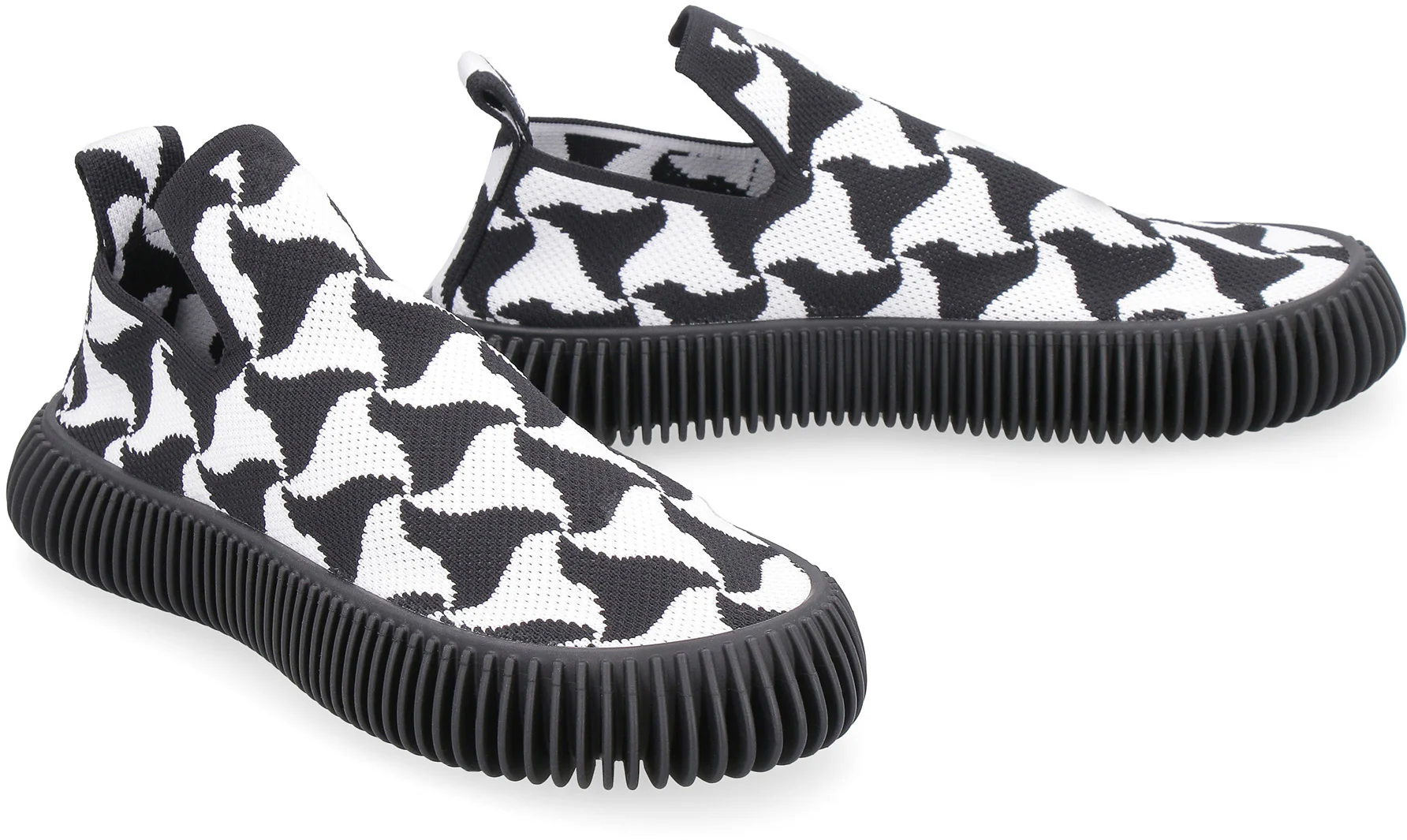 BOTTEGA VENETA Wavy Triangle Slip-on Sneakers - Image 3