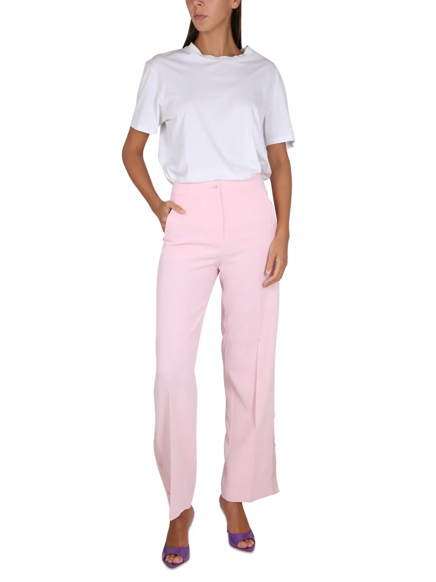 Boutique Moschino Chic Button Closure Trousers for Women - SS23 - Image 2