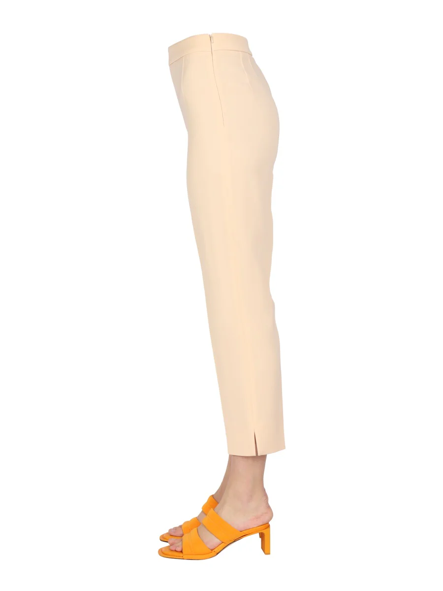 Boutique Moschino Chic Cropped Cady Trousers for Women - Image 3