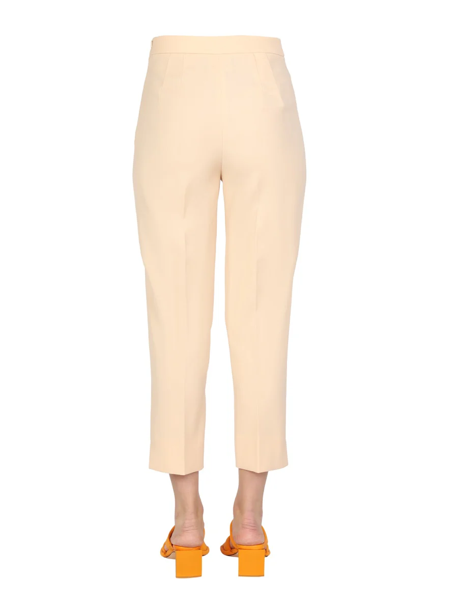 Boutique Moschino Chic Cropped Cady Trousers for Women - Image 4