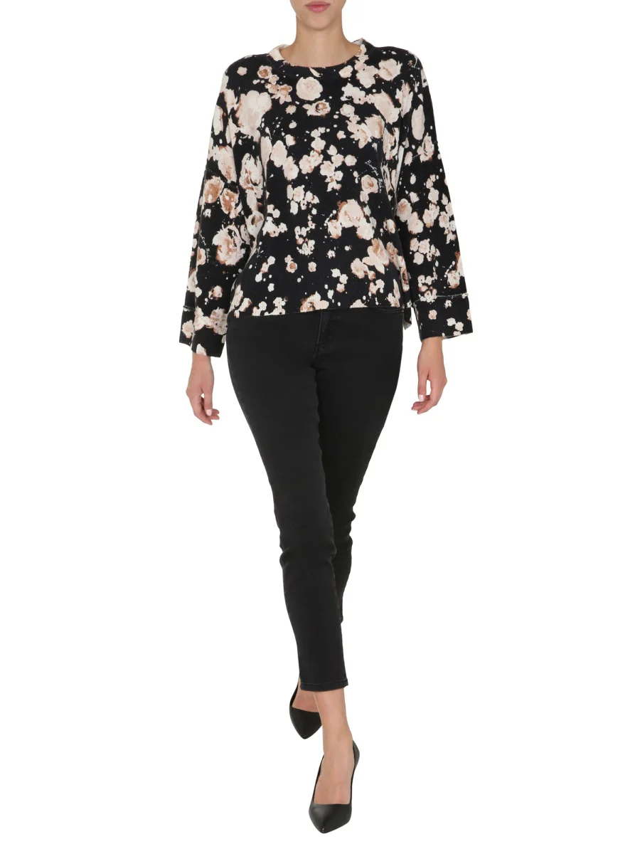 Boutique Moschino Floral Crew Neck Sweater for Women - Image 4
