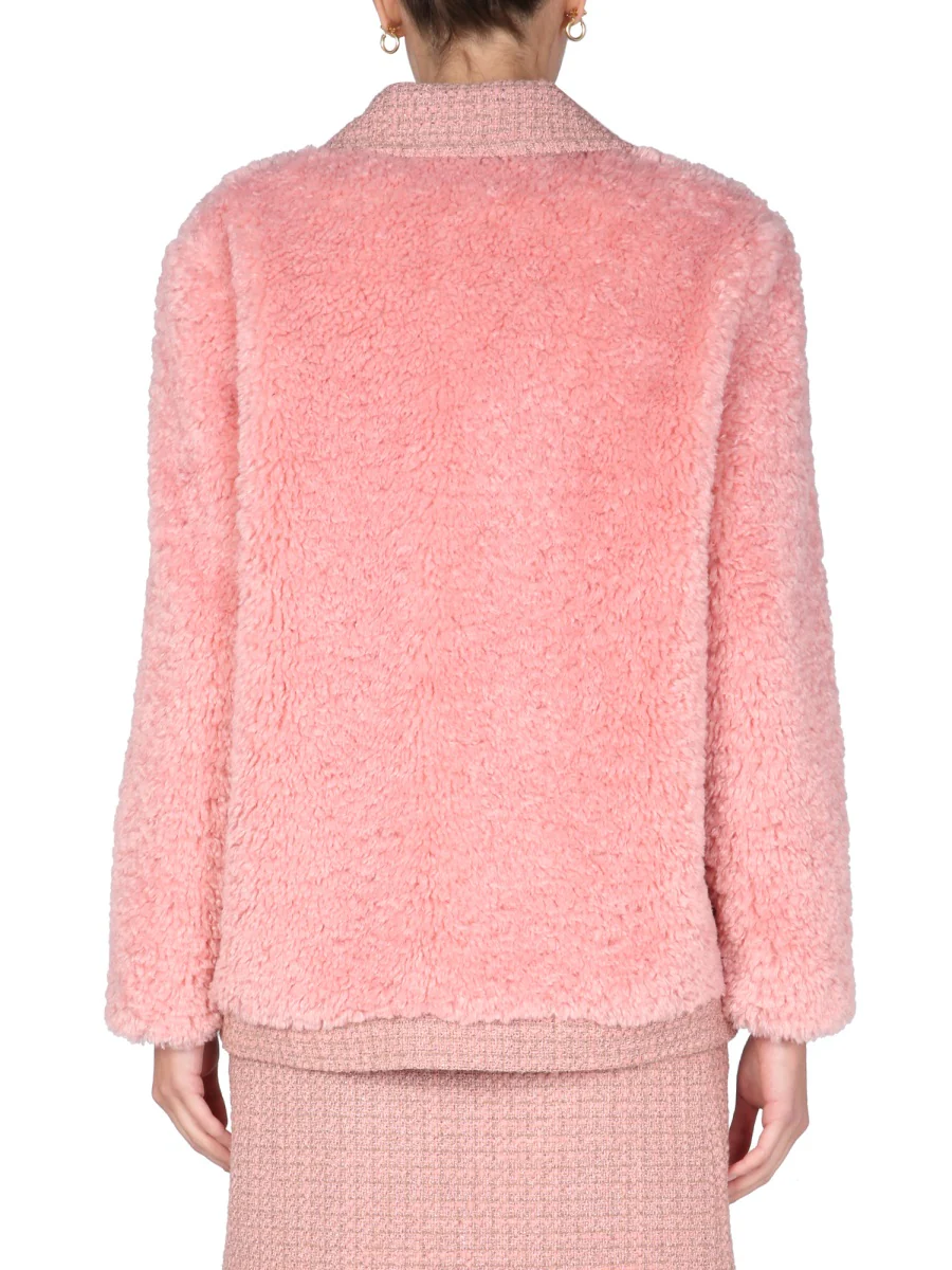 BOUTIQUE MOSCHINO Mat and Sherling Jacket - Image 3
