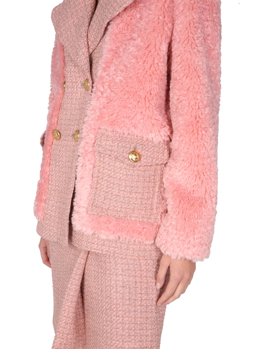 BOUTIQUE MOSCHINO Mat and Sherling Jacket - Image 4