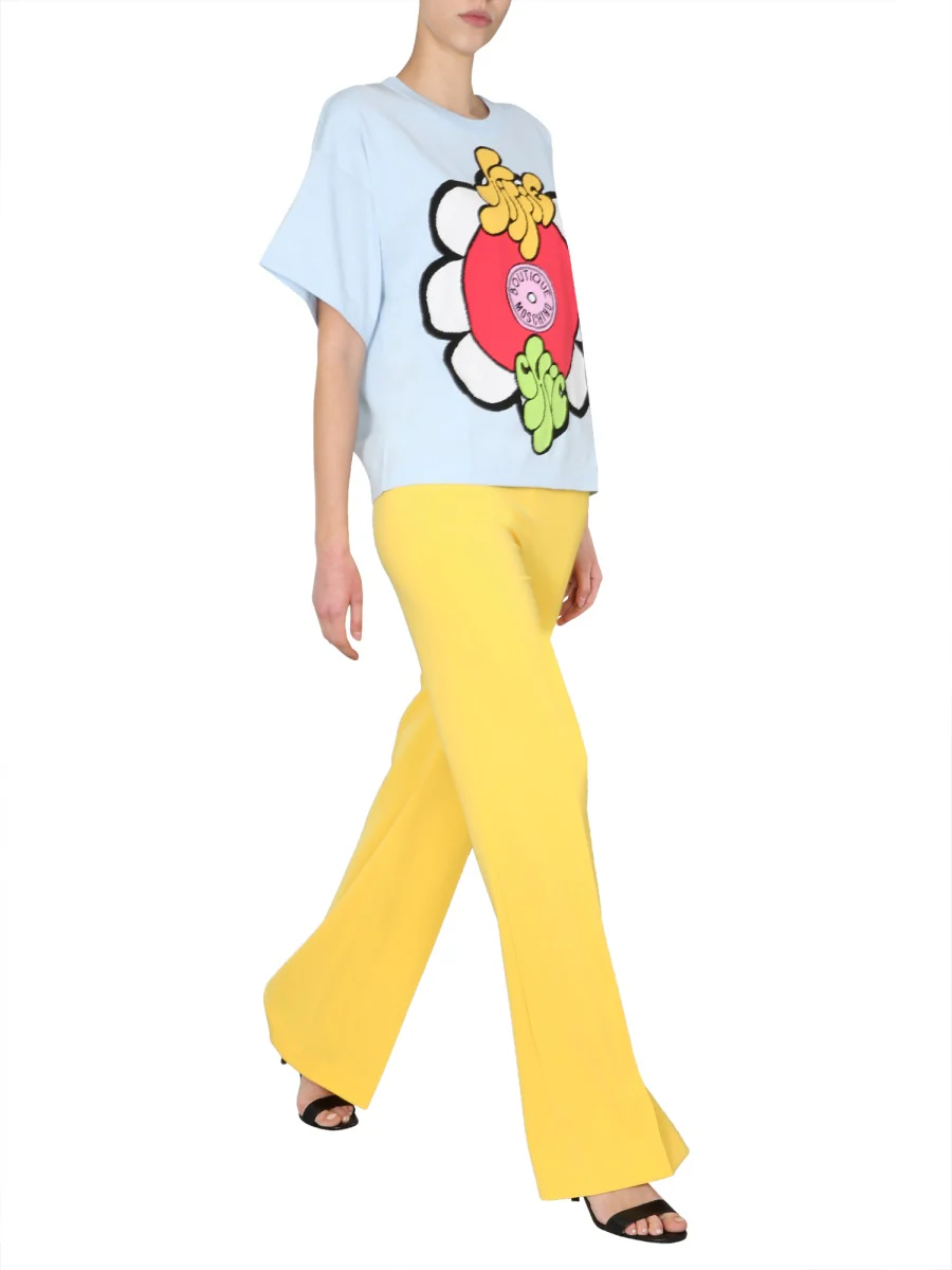 Boutique Moschino Round Neck T-Shirt for Women - Image 2