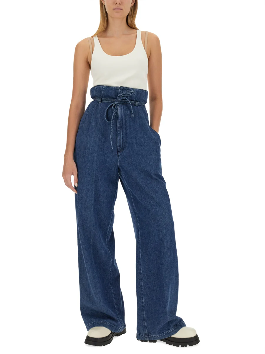 BOYISH Cotton Denim Palazzo Pants - Image 2