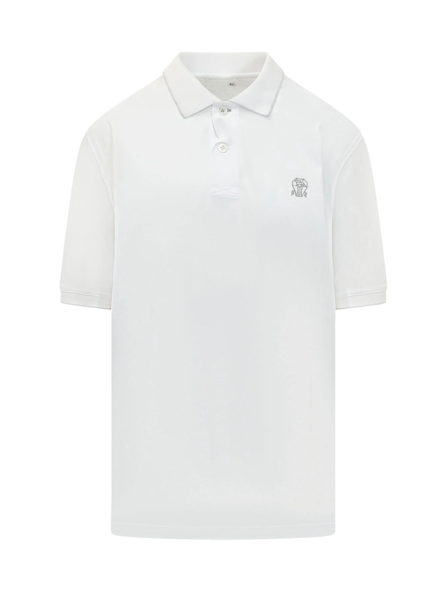 Brunello Cucinelli Classic Polo with Buttoned Collar