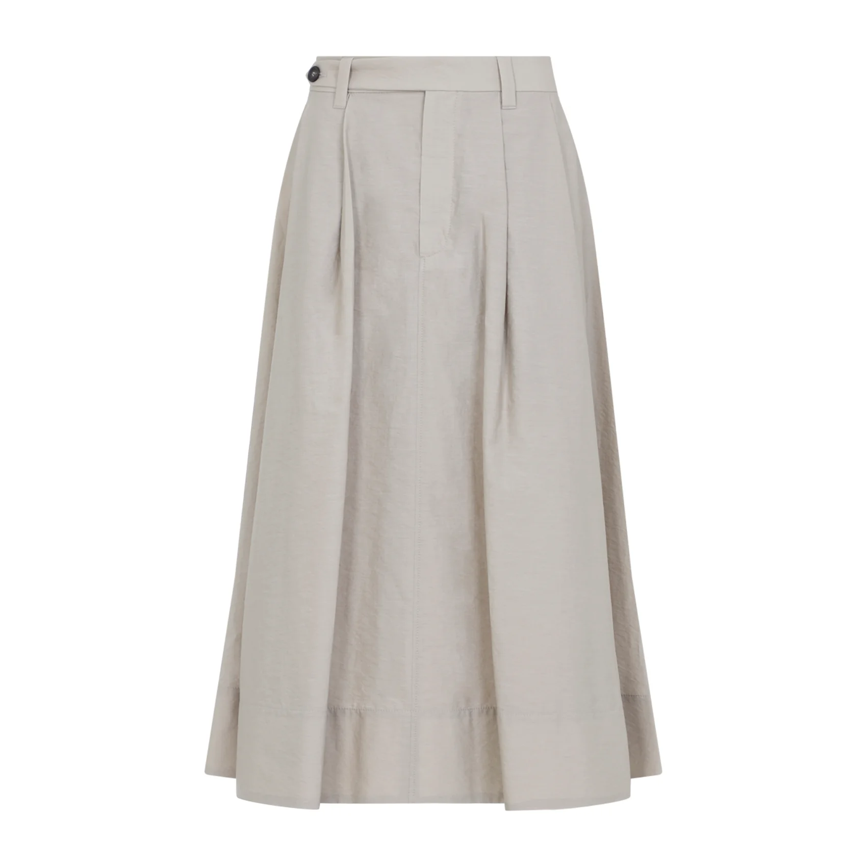 Brunello Cucinelli Cotton Midi Skirt for Women - Spring Summer 26 - Image 3